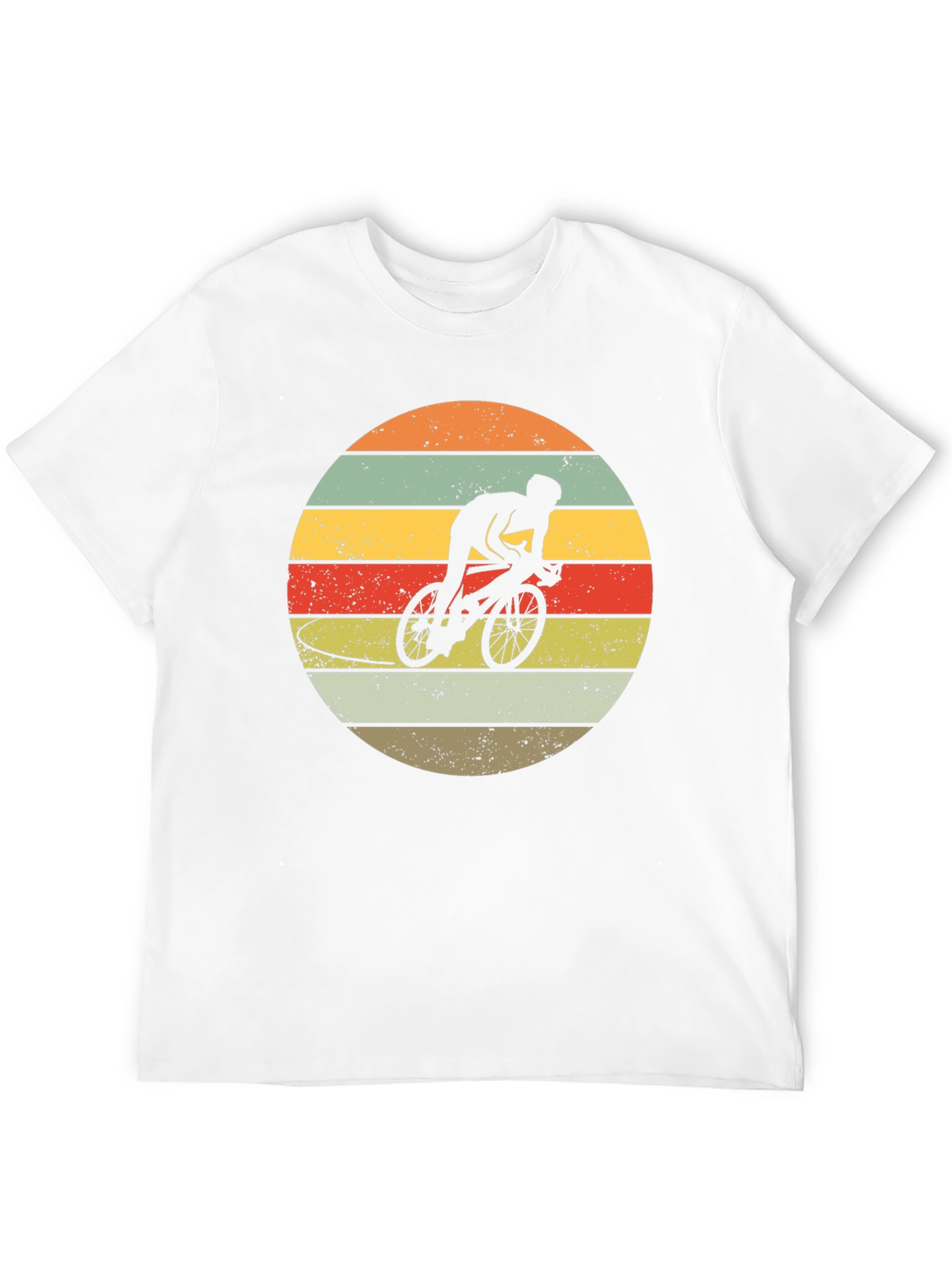 Retro Cyclist Sunset Graphic Tee