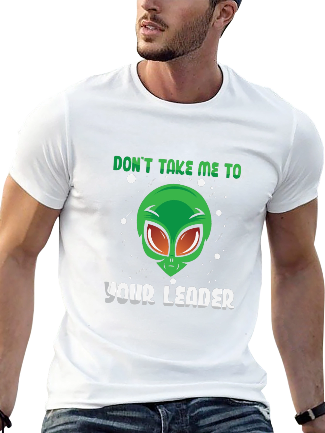 Alien Leader Graphic Tee - Sci-Fi Humor
