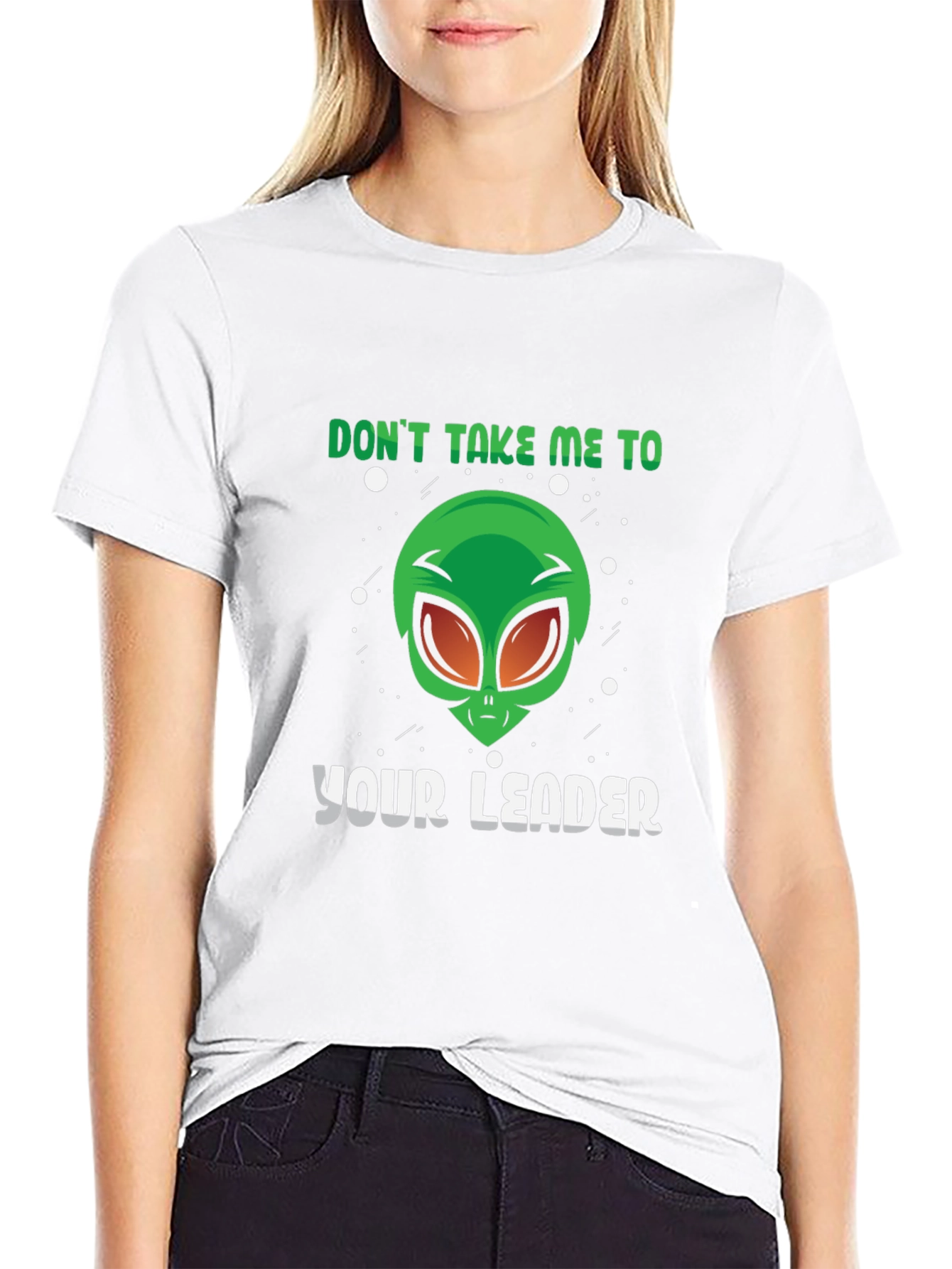 Alien Leader Graphic Tee - Sci-Fi Humor