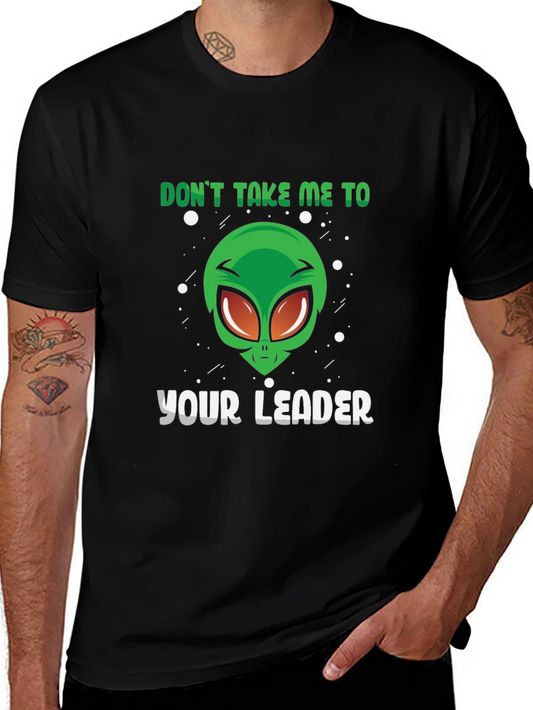 Alien Leader Graphic Tee - Sci-Fi Humor