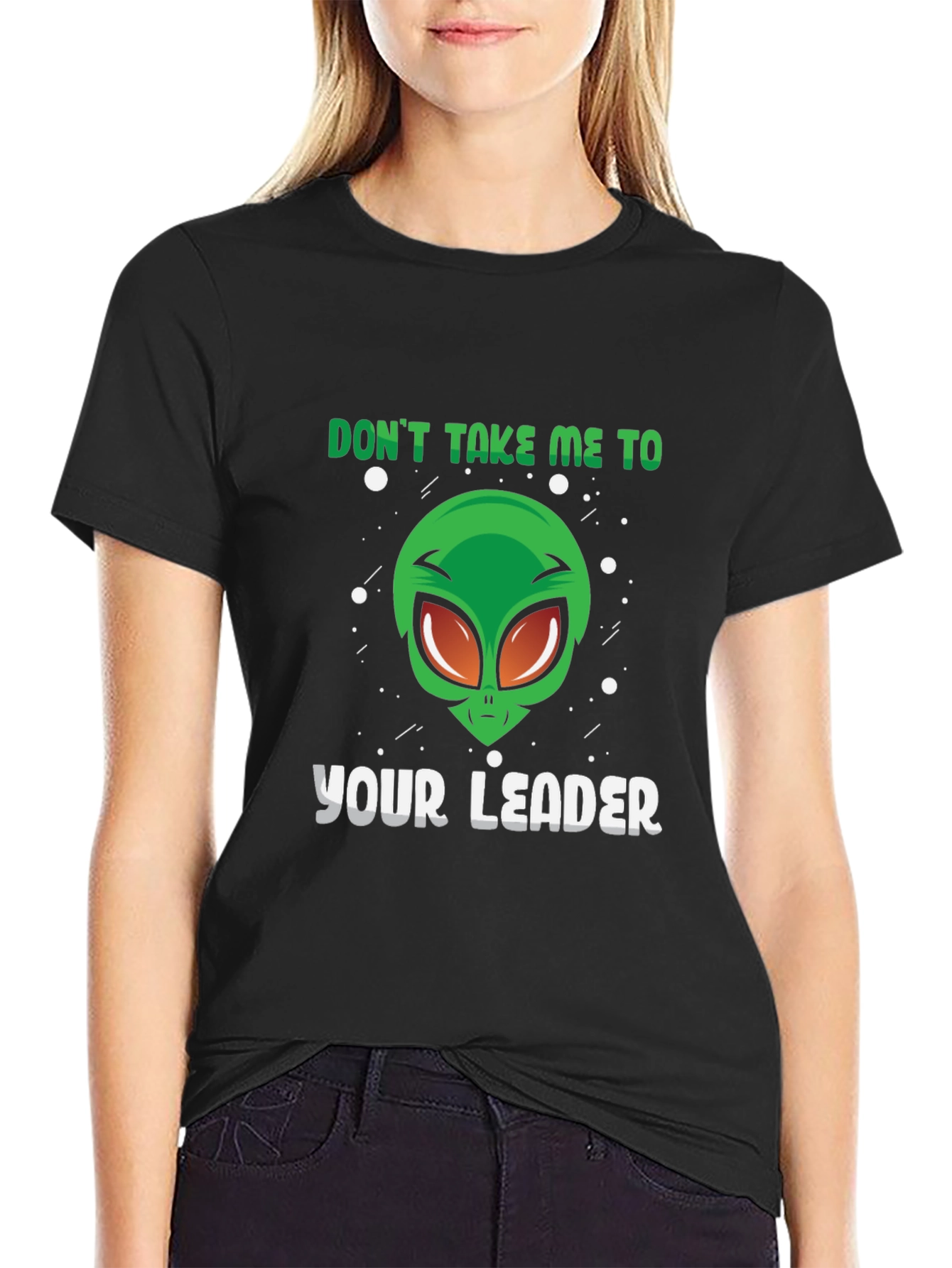 Alien Leader Graphic Tee - Sci-Fi Humor