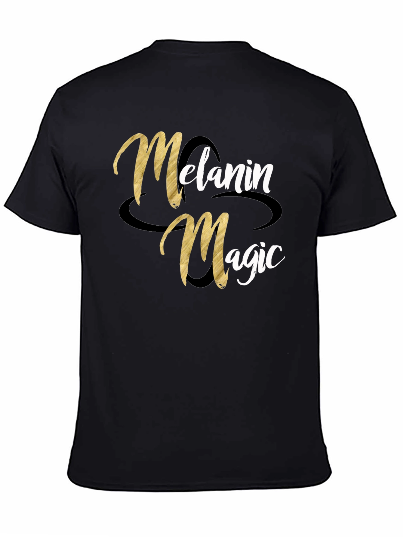 Melanin Magic Graphic Tee - Stylish Black T-Shirt