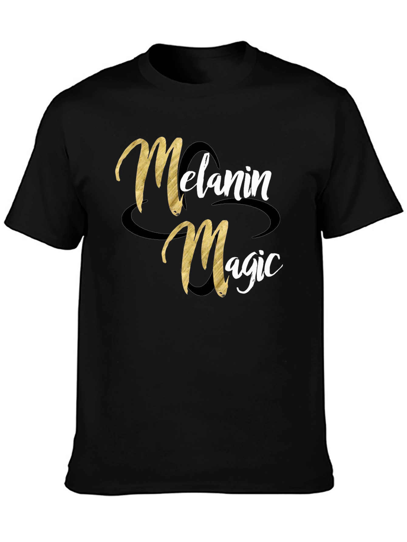 Melanin Magic Graphic Tee - Stylish Black T-Shirt