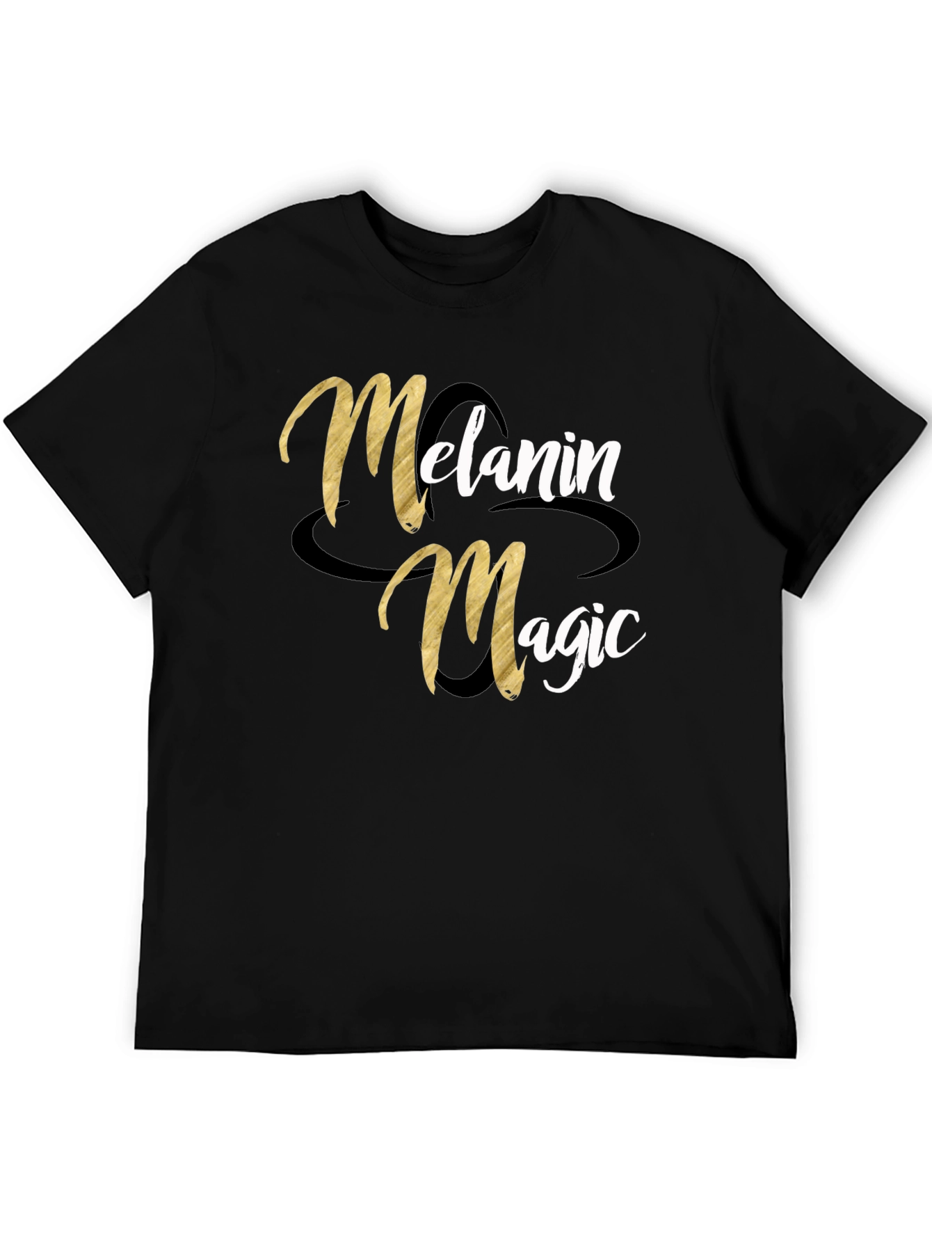 Melanin Magic Graphic Tee - Stylish Black T-Shirt