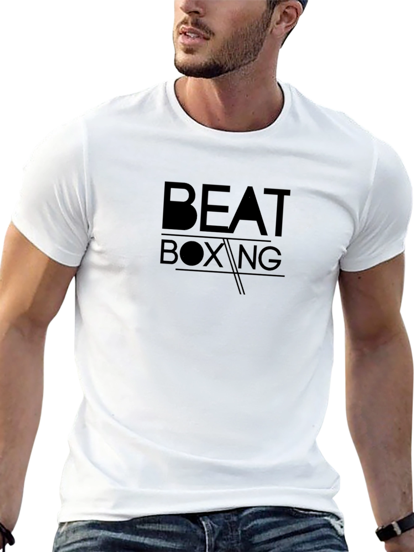 Beat Boxing Graphic Tee - Stylish Black T-Shirt