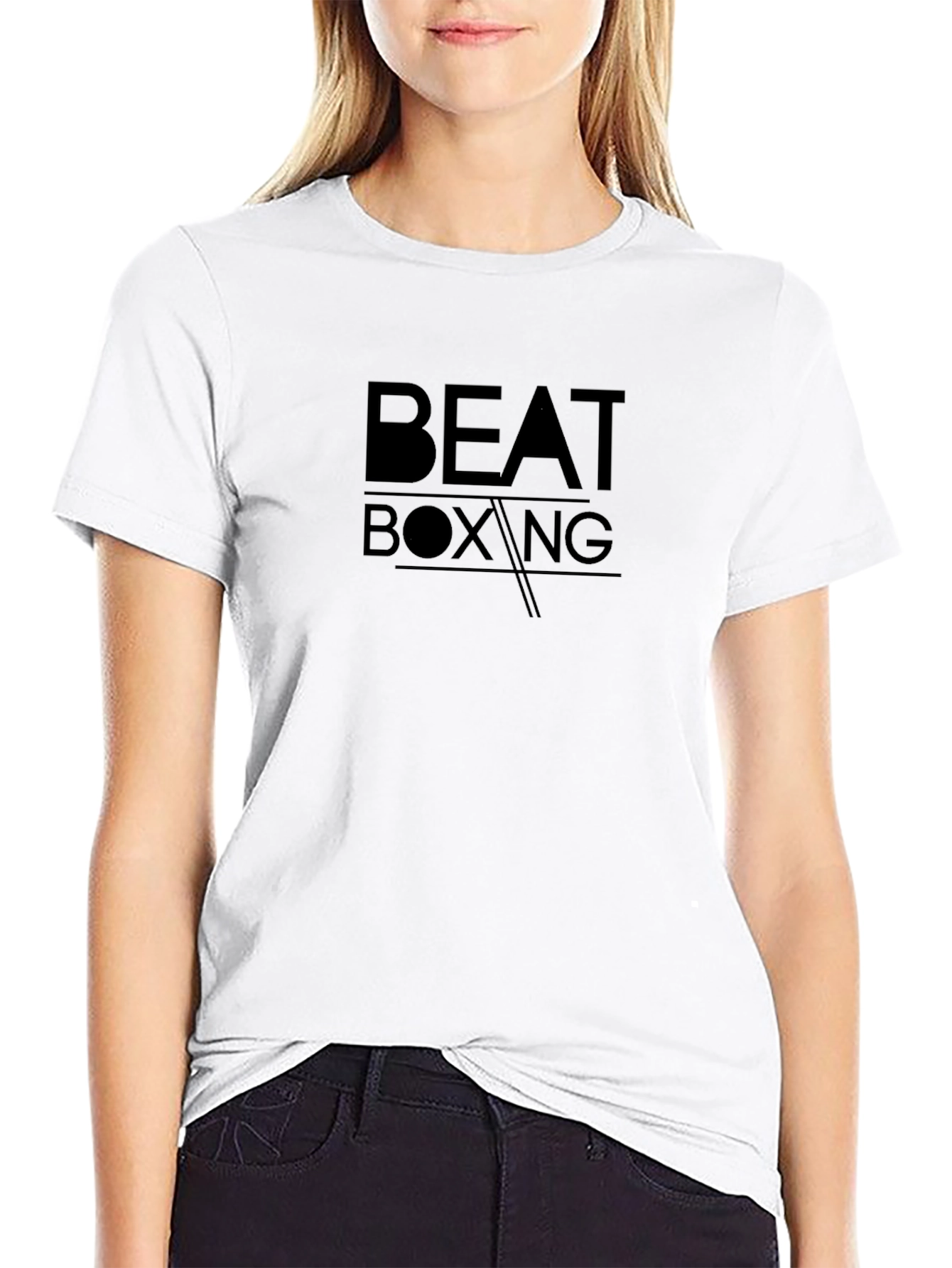 Beat Boxing Graphic Tee - Stylish Black T-Shirt