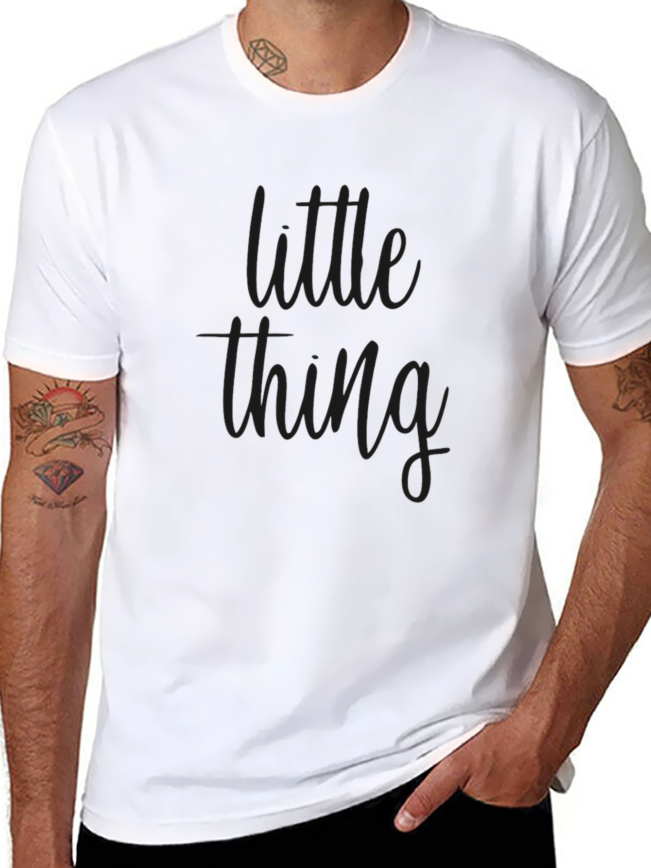 Little Thing Black Crew Neck Tee