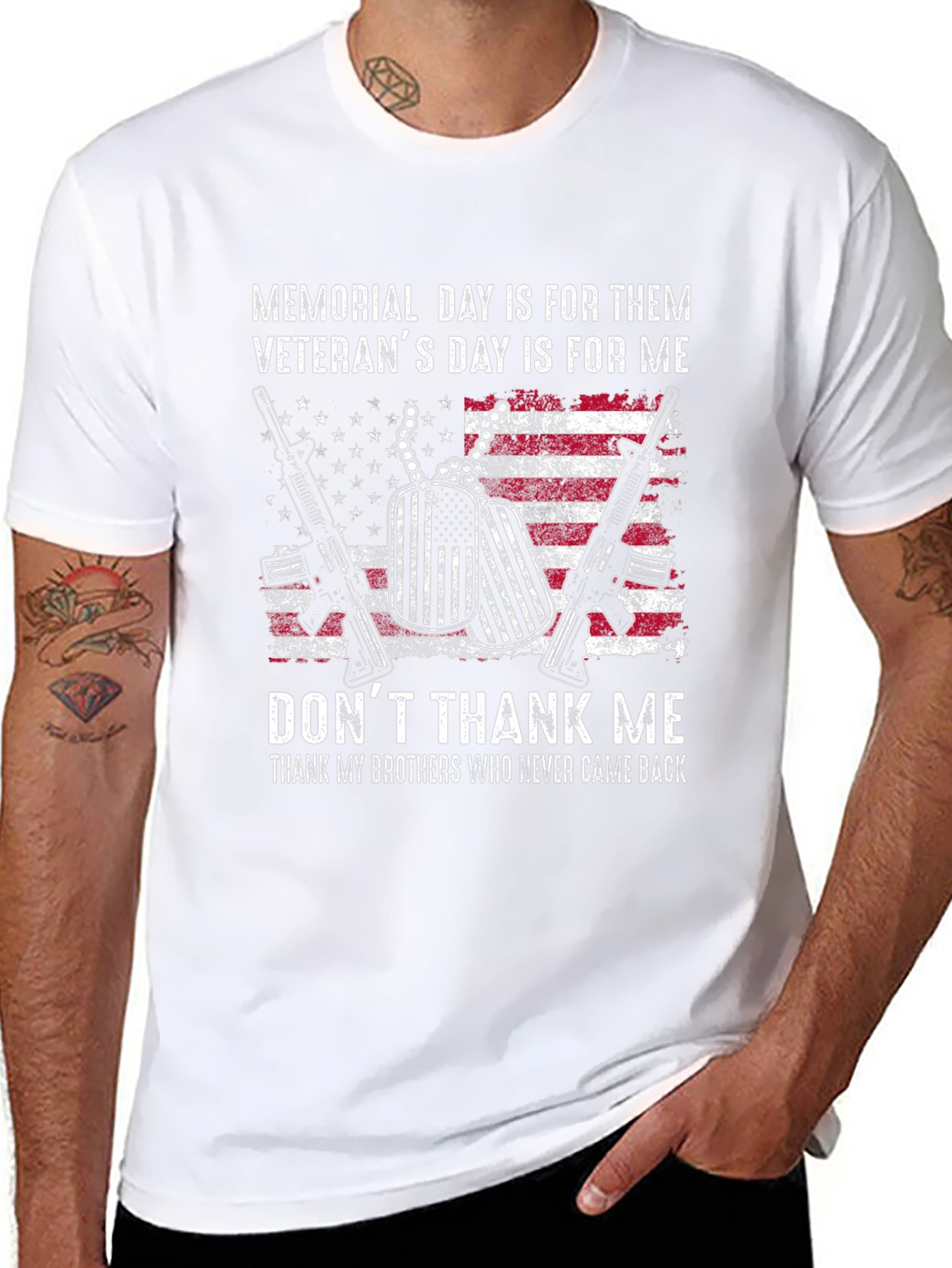 Memorial Day Veterans T-Shirt - Dont Thank Me