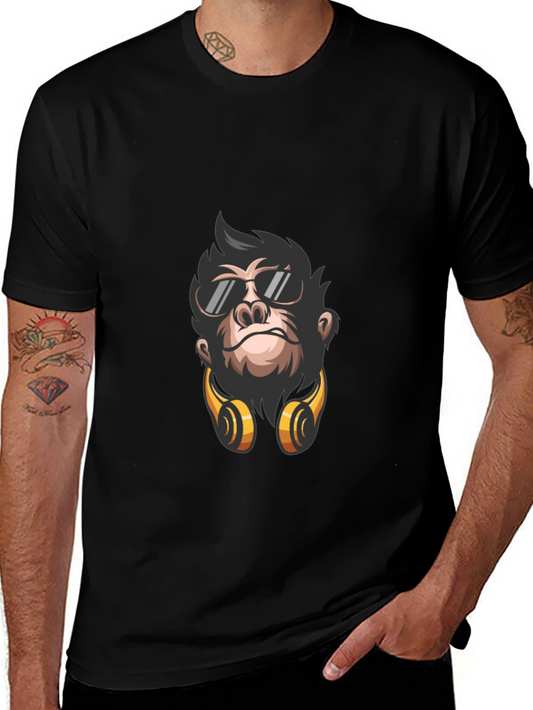 Cool Gorilla Graphic Tee - Black