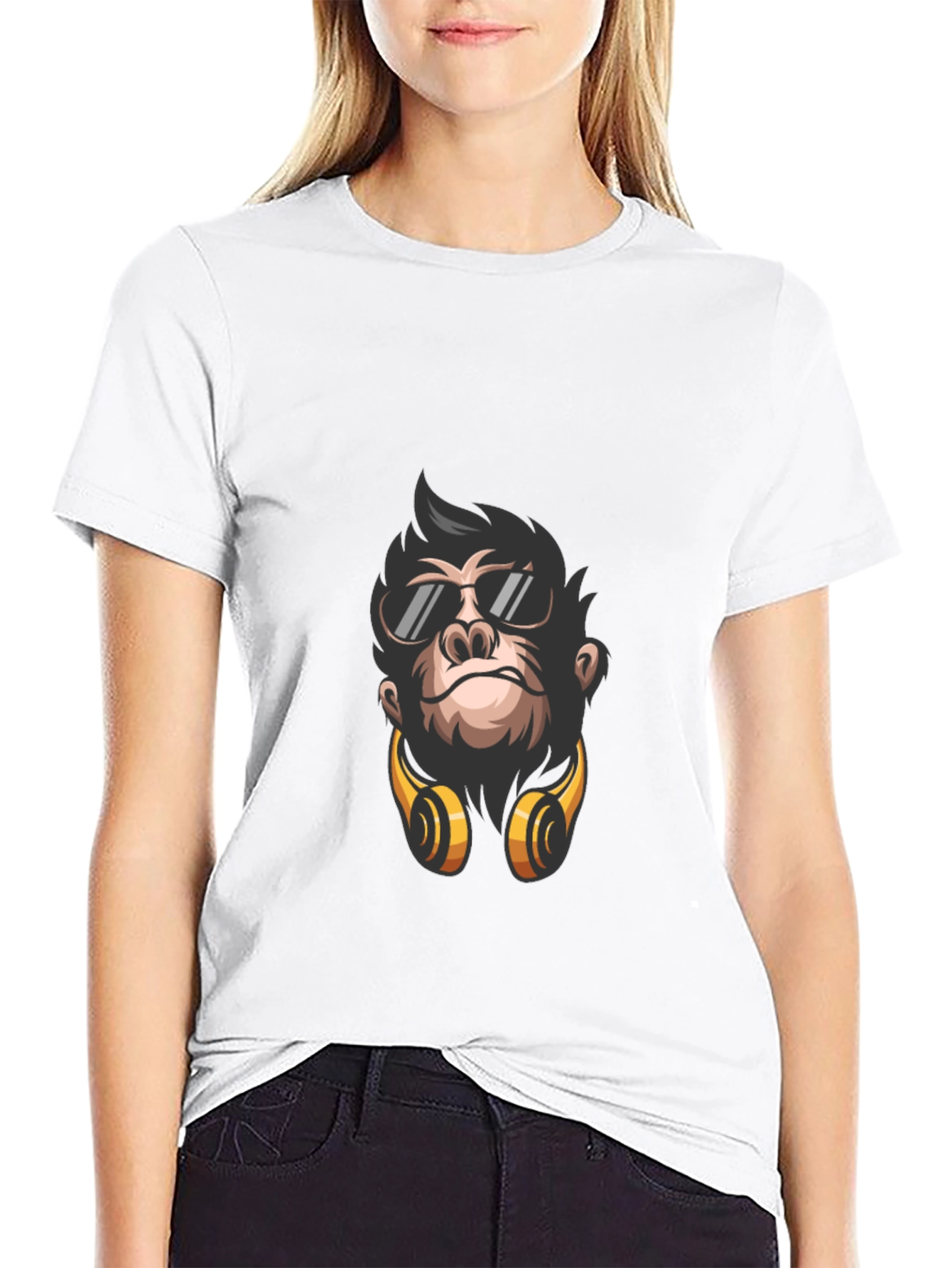 Cool Gorilla Graphic Tee - Black
