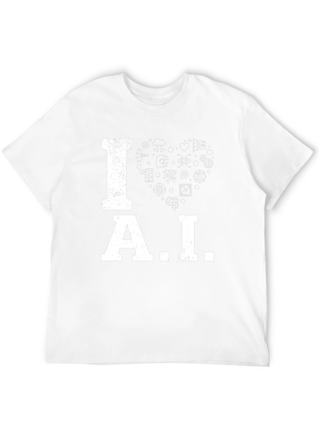 I Heart AI Graphic Tee - Black