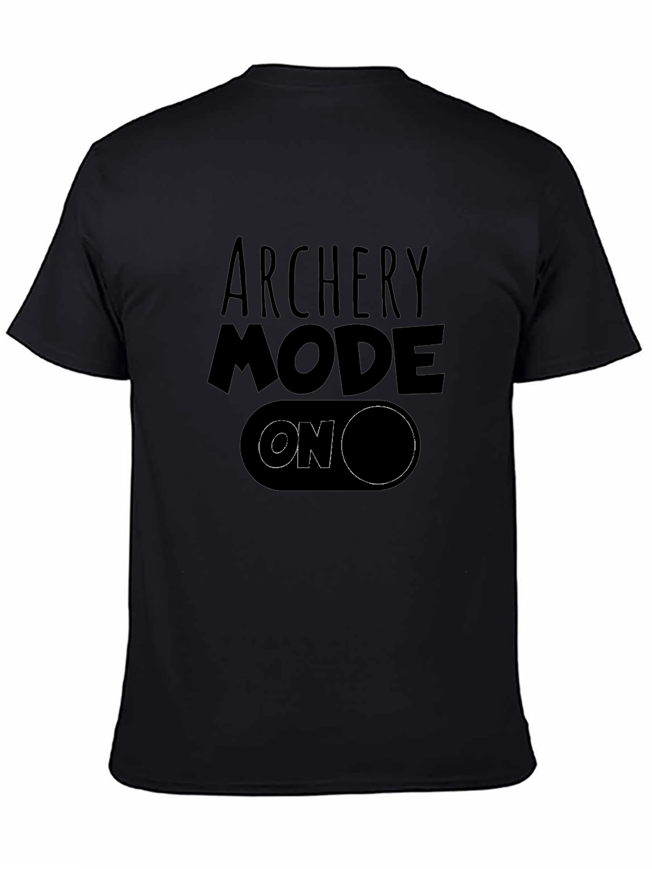 Archery Mode On Black T-Shirt