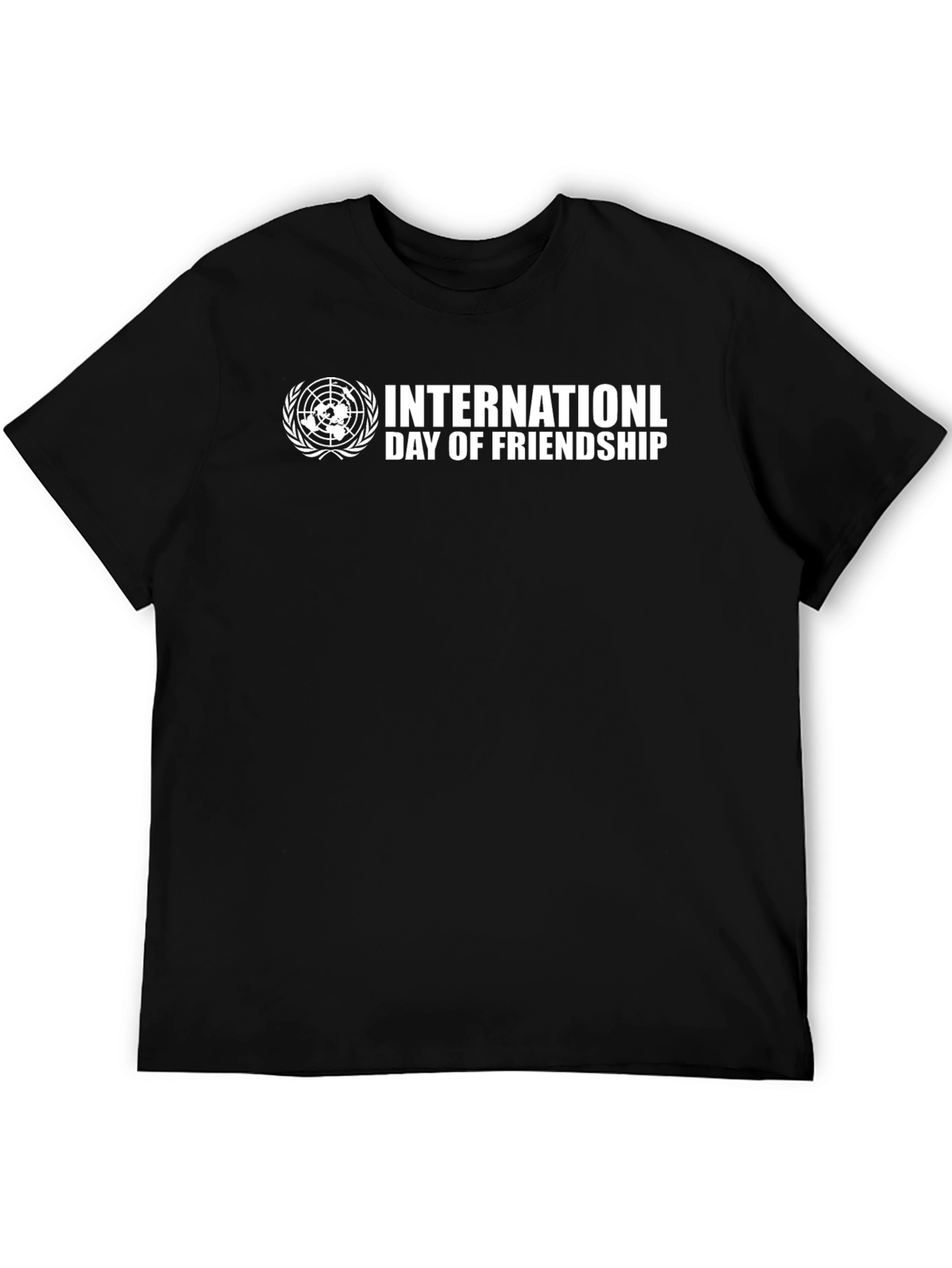 International Friendship Day Black T-Shirt