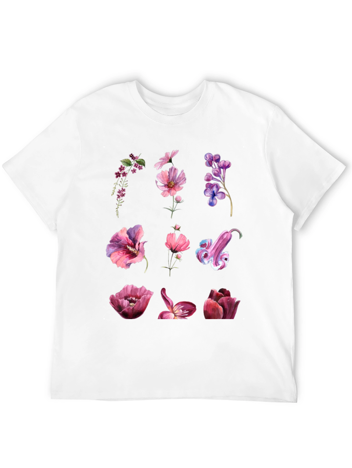 Floral Print T-Shirt - Nature Inspired Design