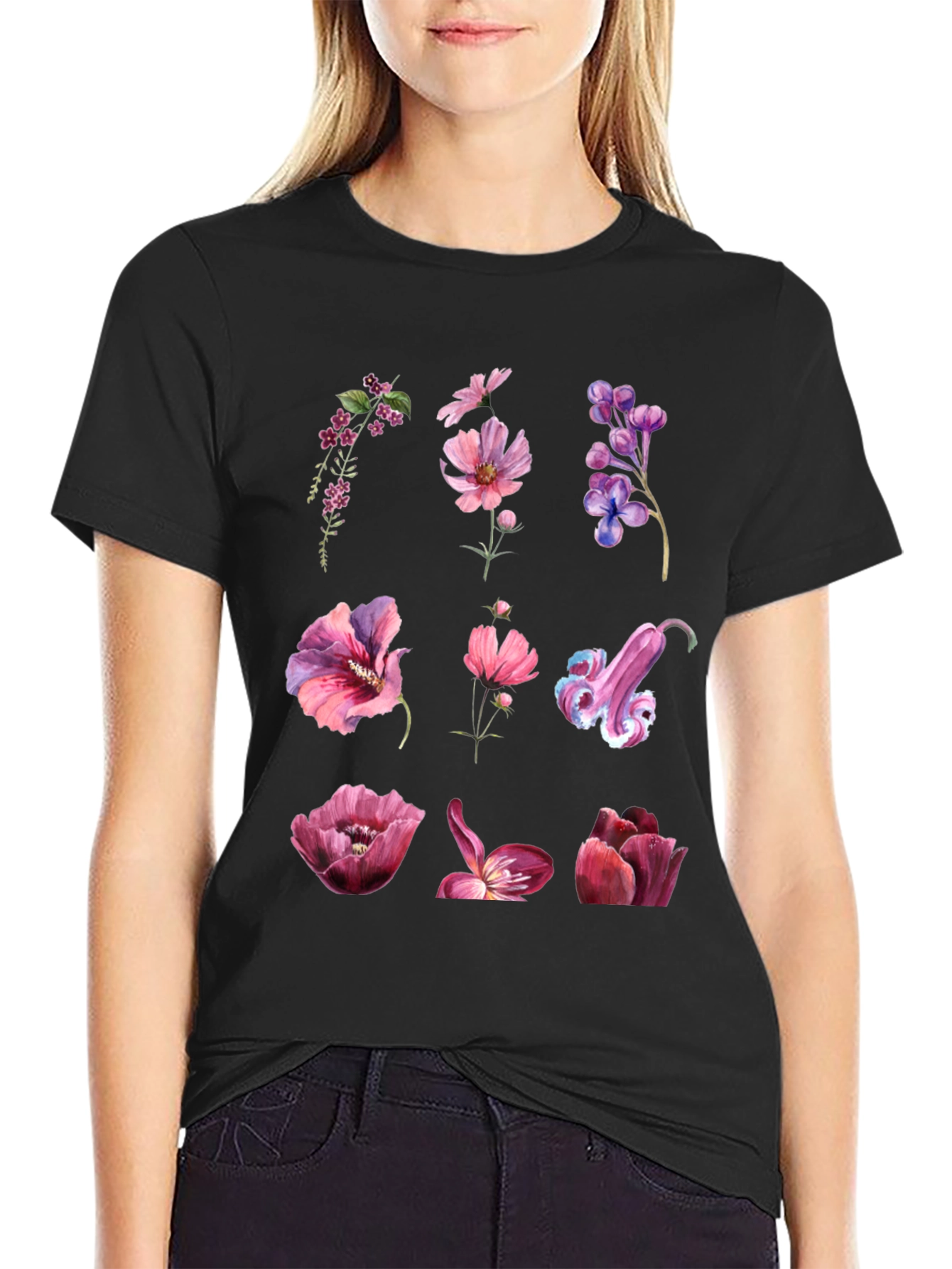 Floral Print T-Shirt - Nature Inspired Design