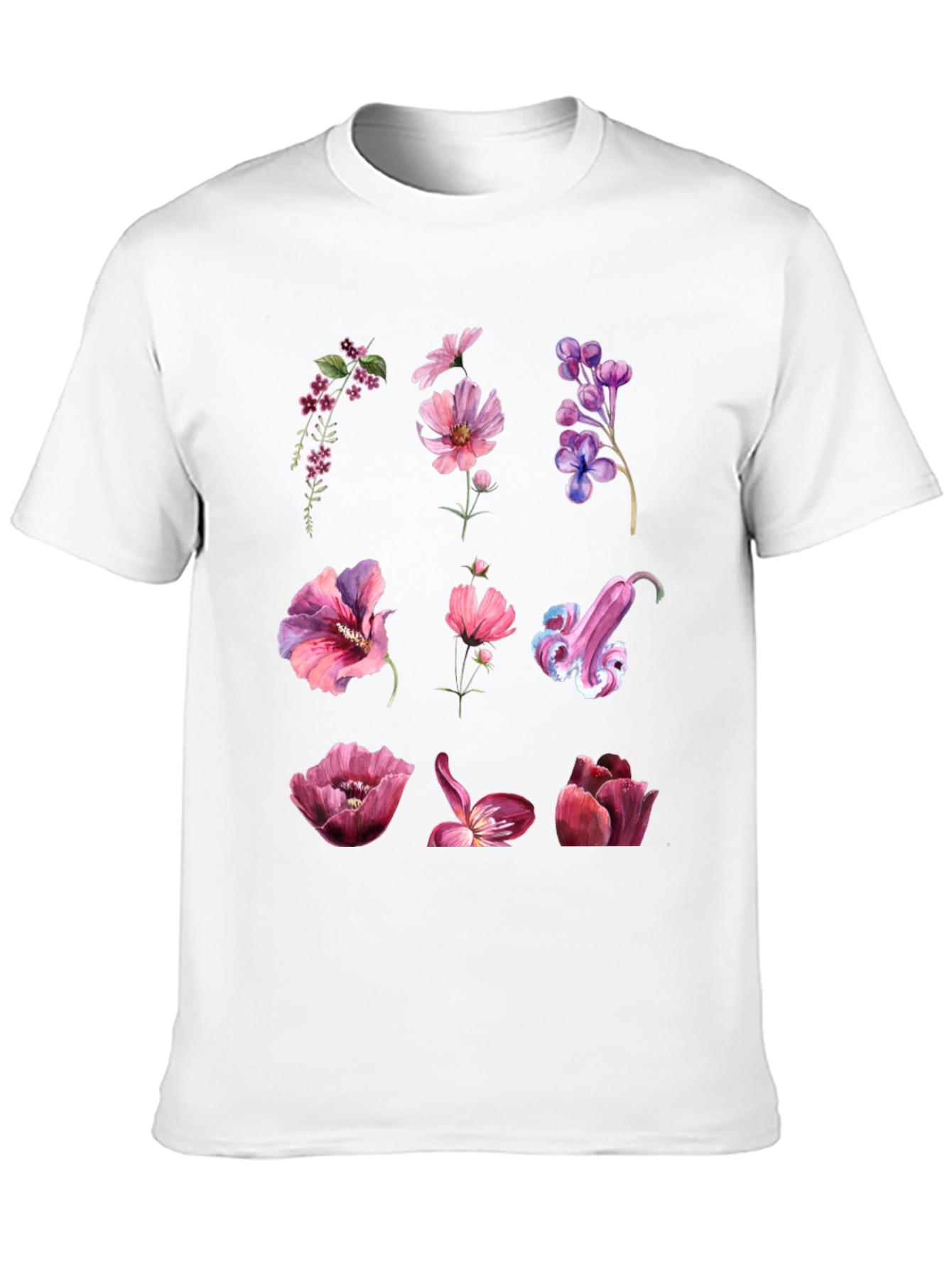Floral Print T-Shirt - Nature Inspired Design