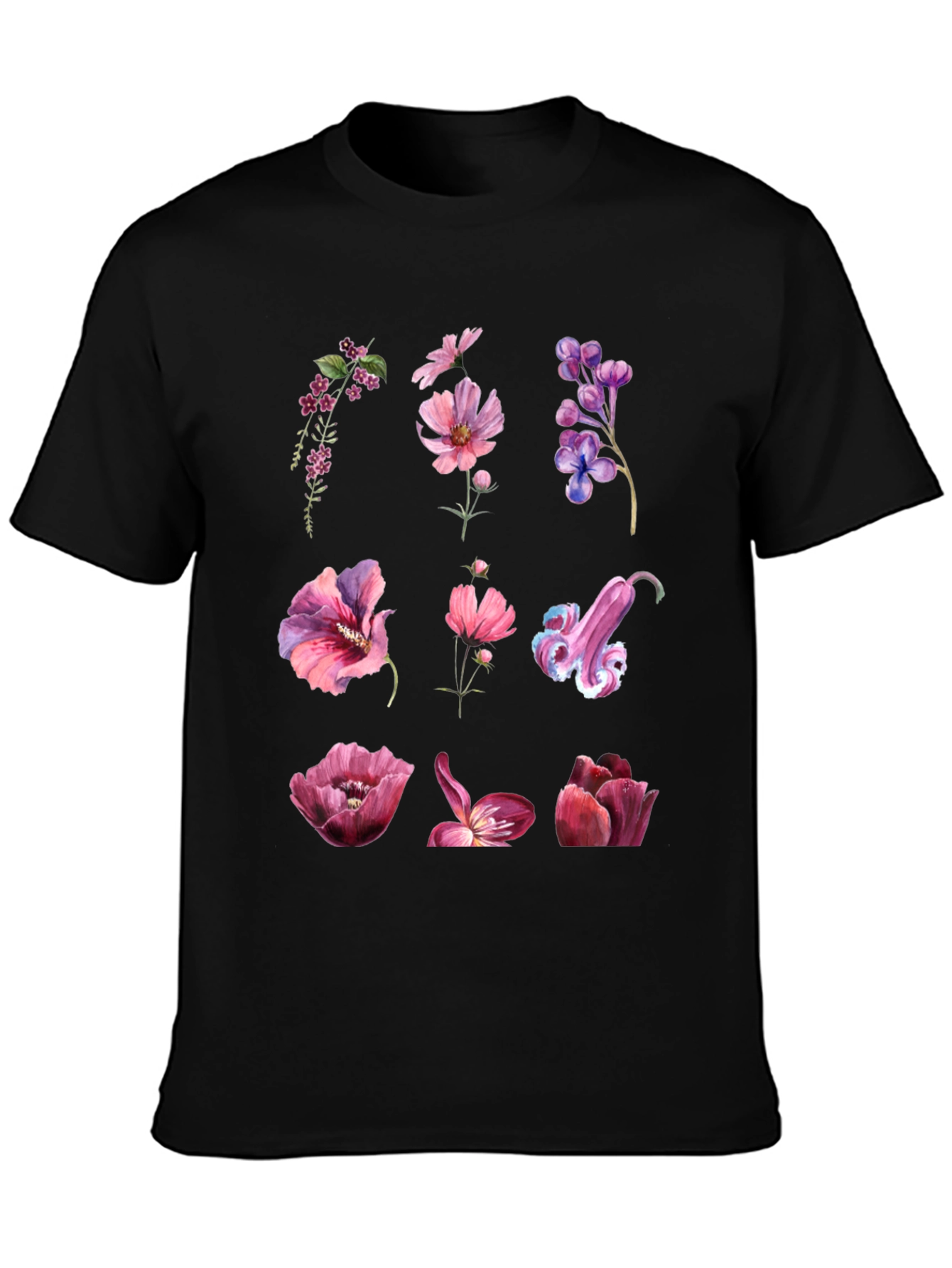 Floral Print T-Shirt - Nature Inspired Design