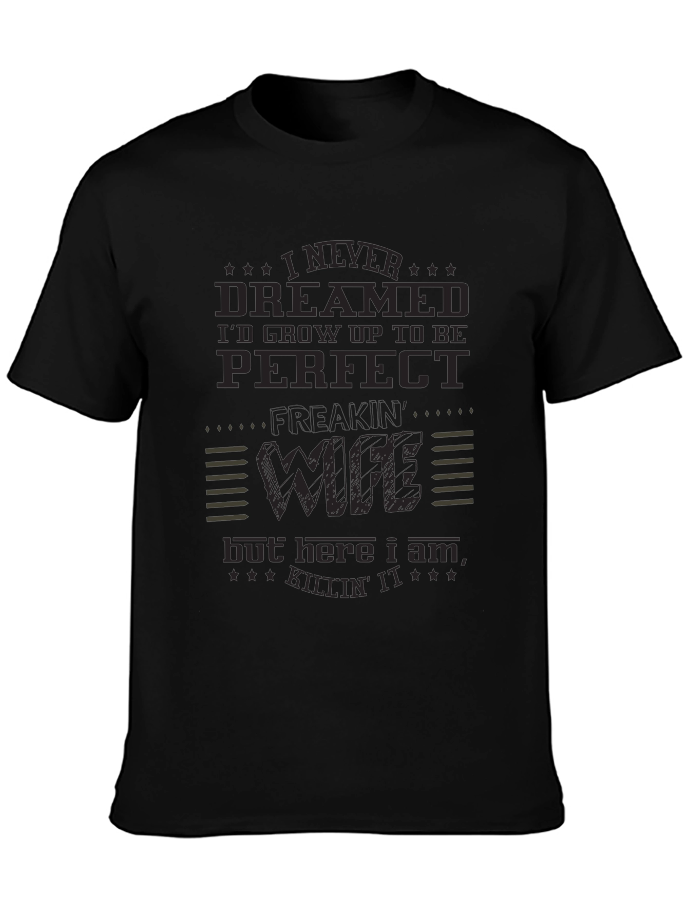 Perfect Wife Black Graphic Tee