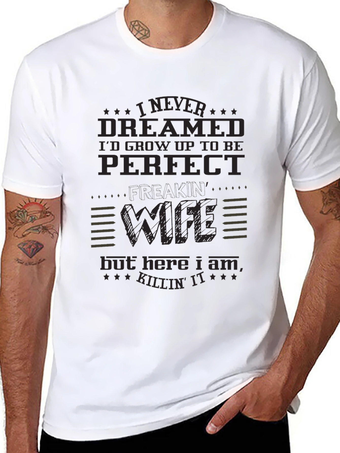 Perfect Wife Black Graphic Tee