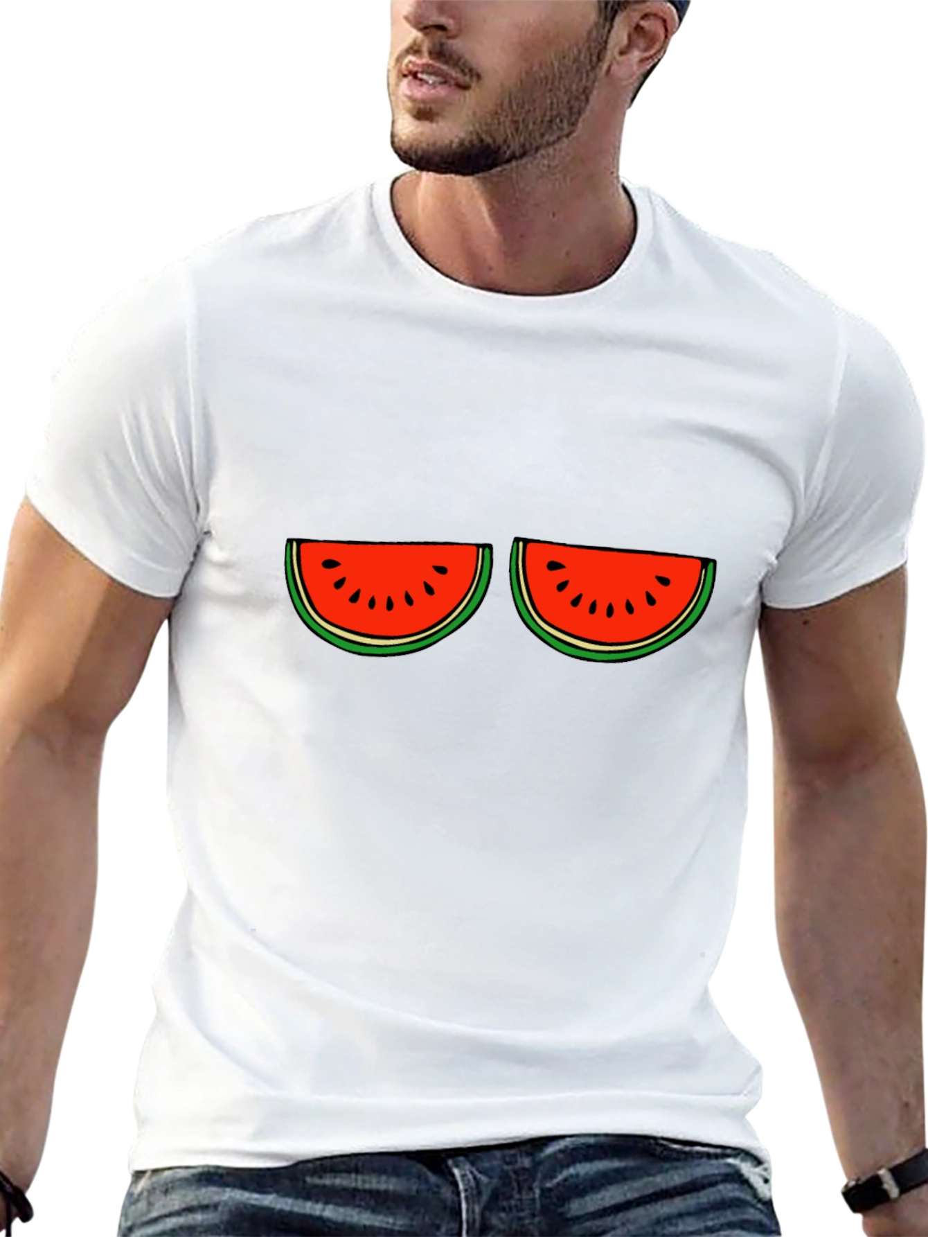 Funny Watermelon Graphic T-Shirt - Summer Vibes