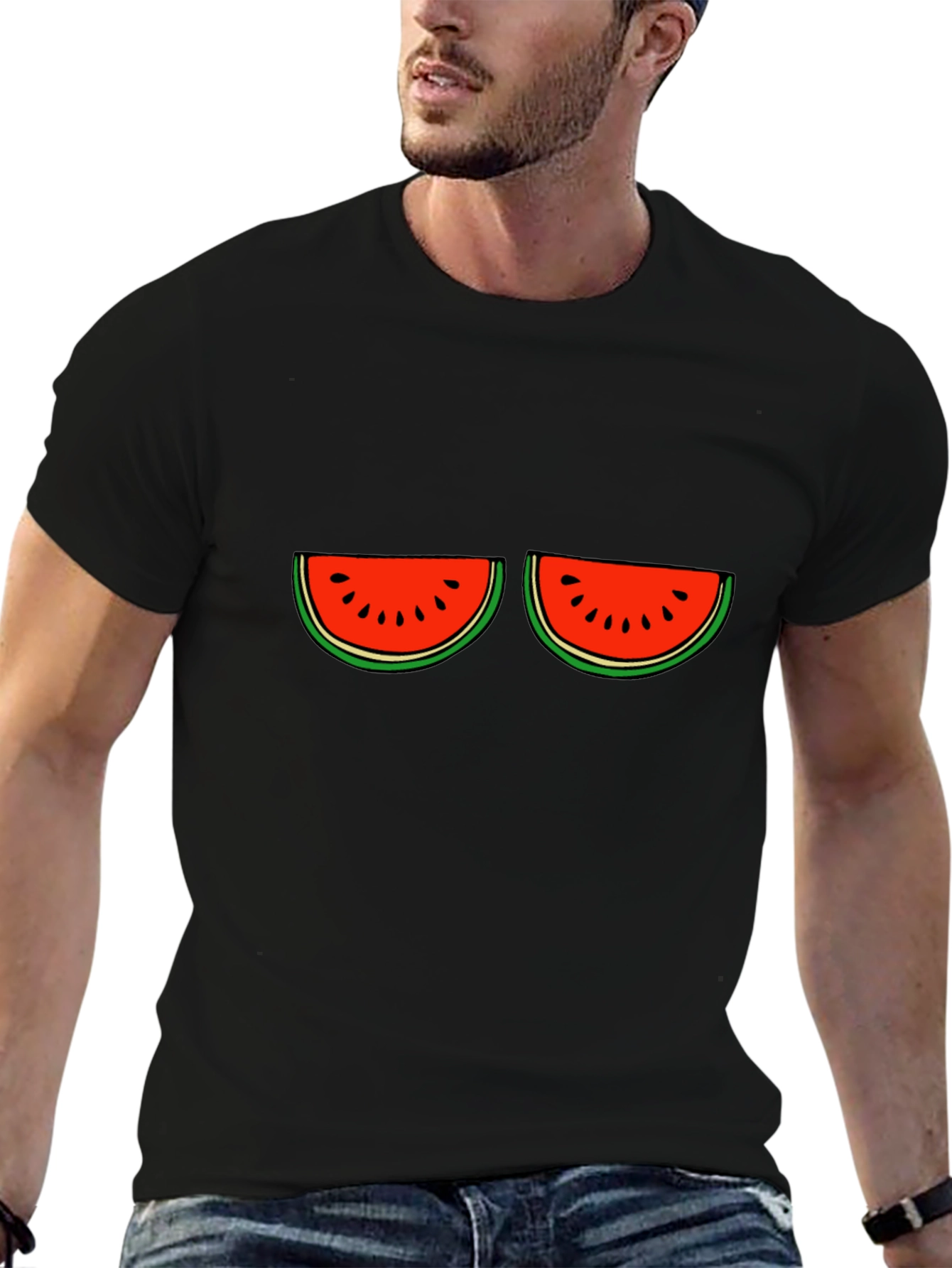 Funny Watermelon Graphic T-Shirt - Summer Vibes