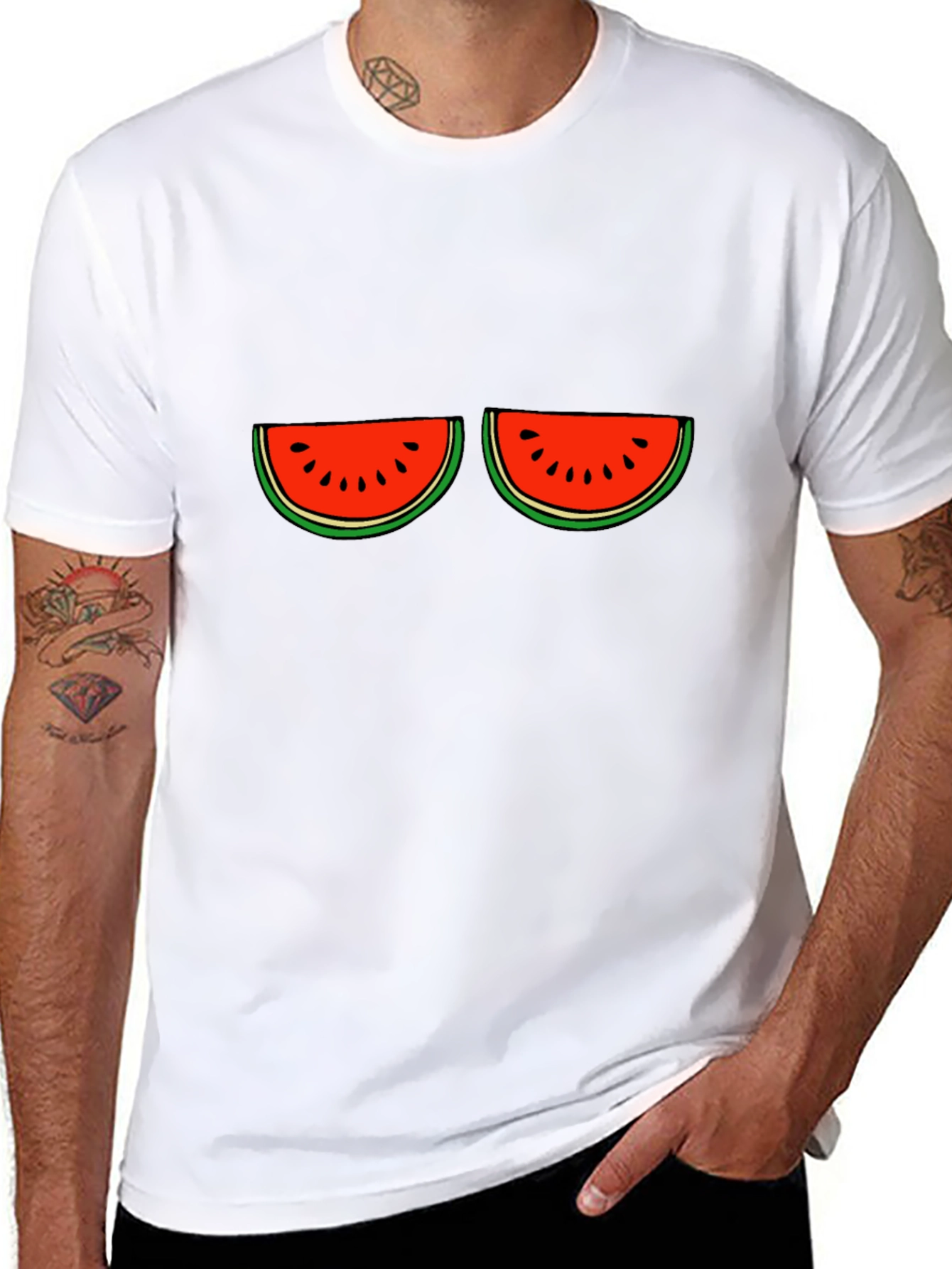 Funny Watermelon Graphic T-Shirt - Summer Vibes