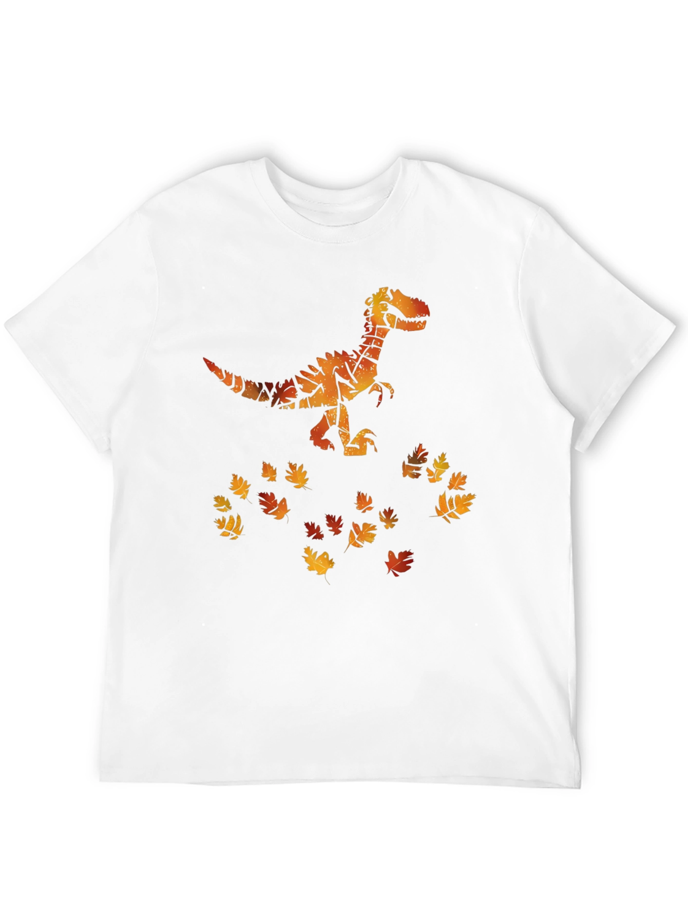 Dino Fall Leaves Graphic Tee