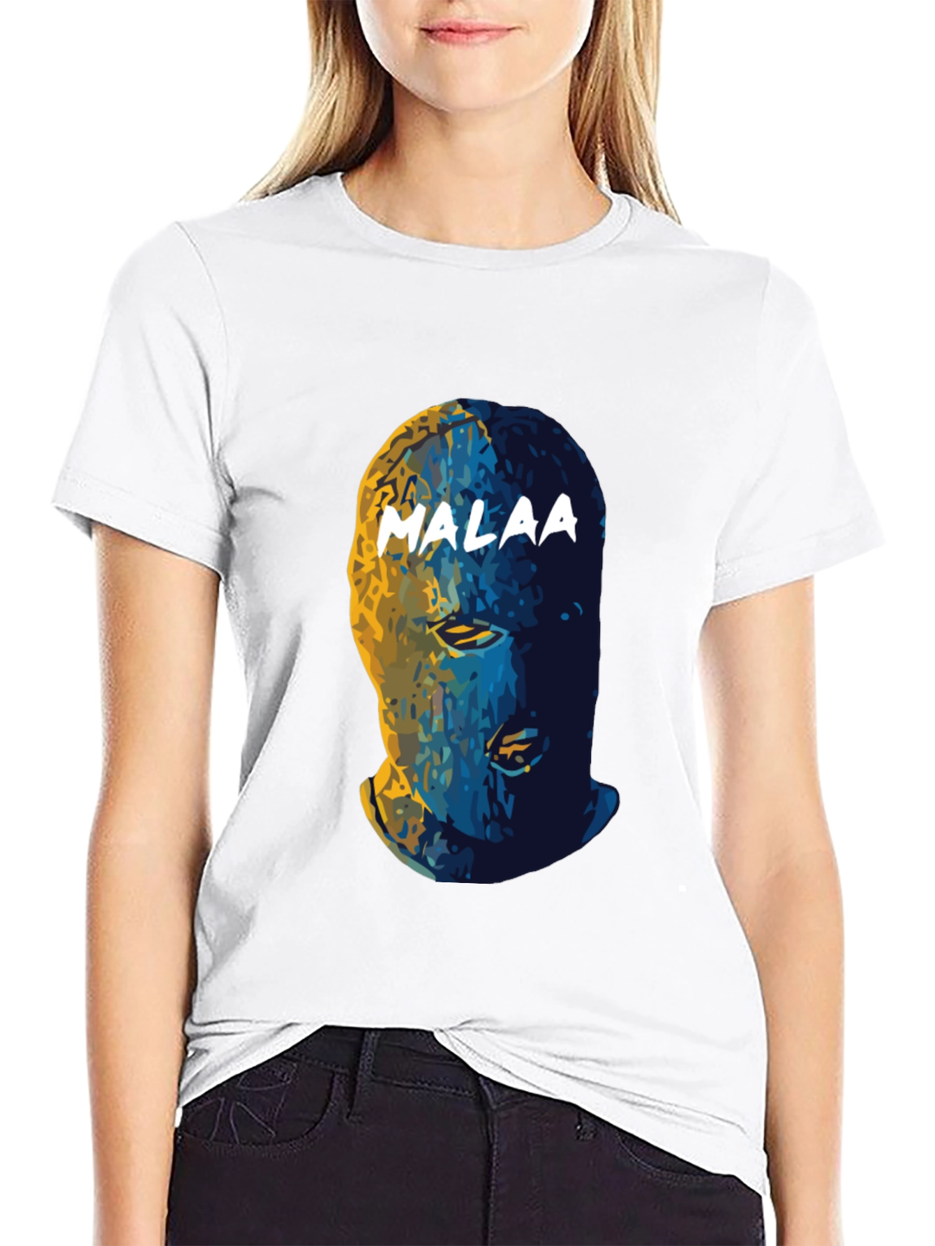Malaa Mask Graphic Tee - Mens Black T-Shirt