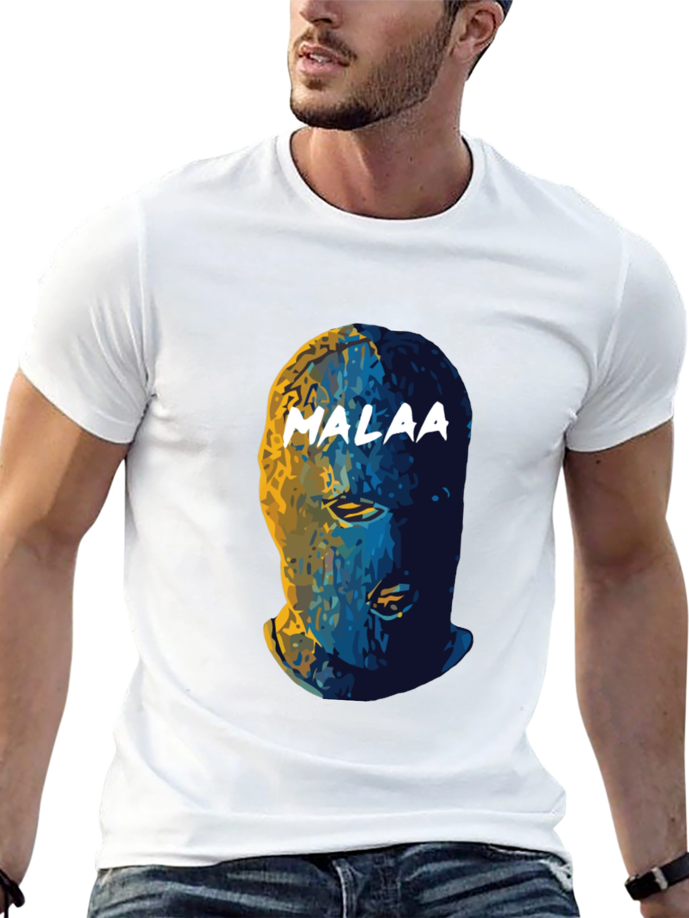 Malaa Mask Graphic Tee - Mens Black T-Shirt