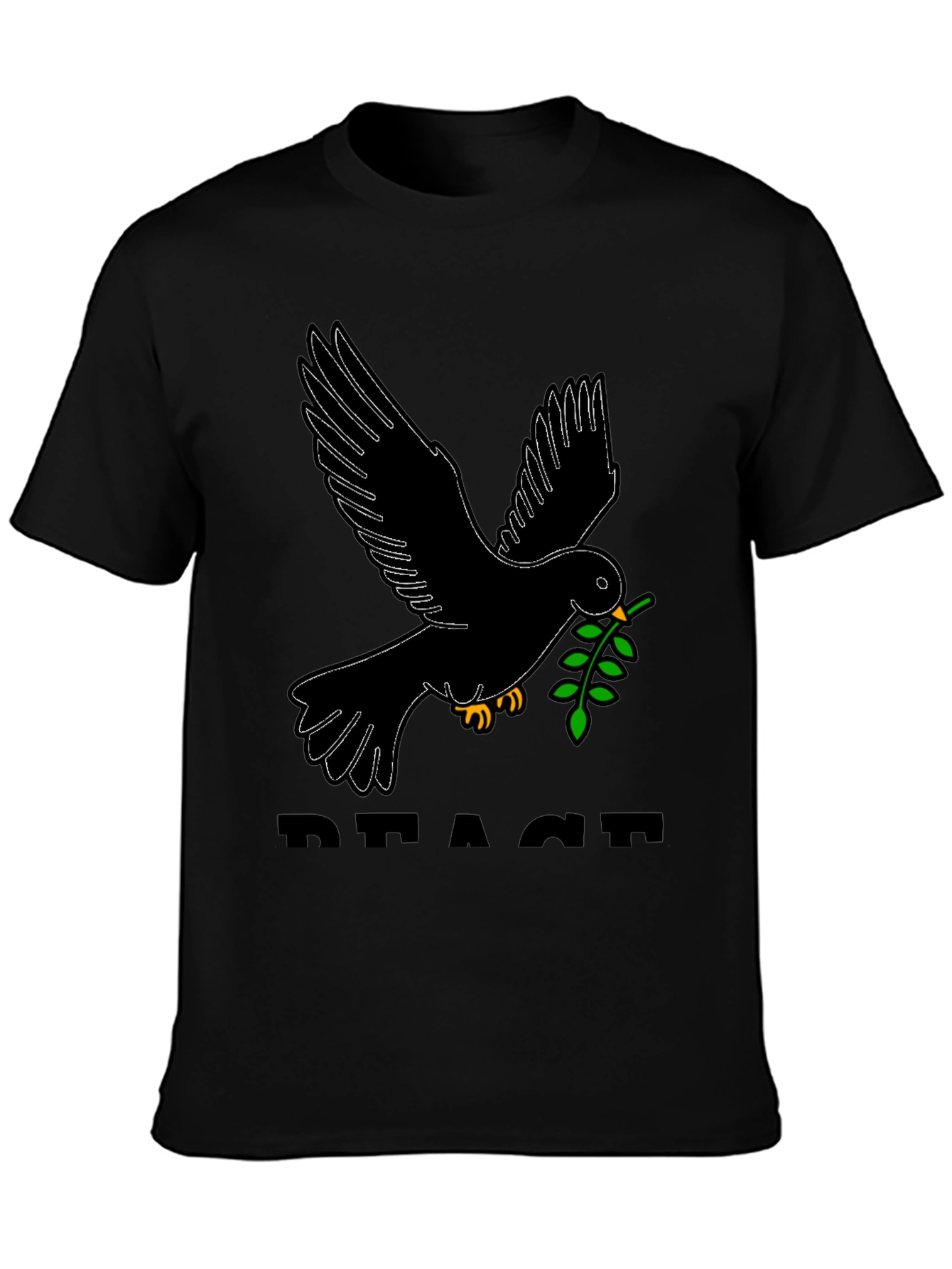 Peace Dove Graphic Tee - Black