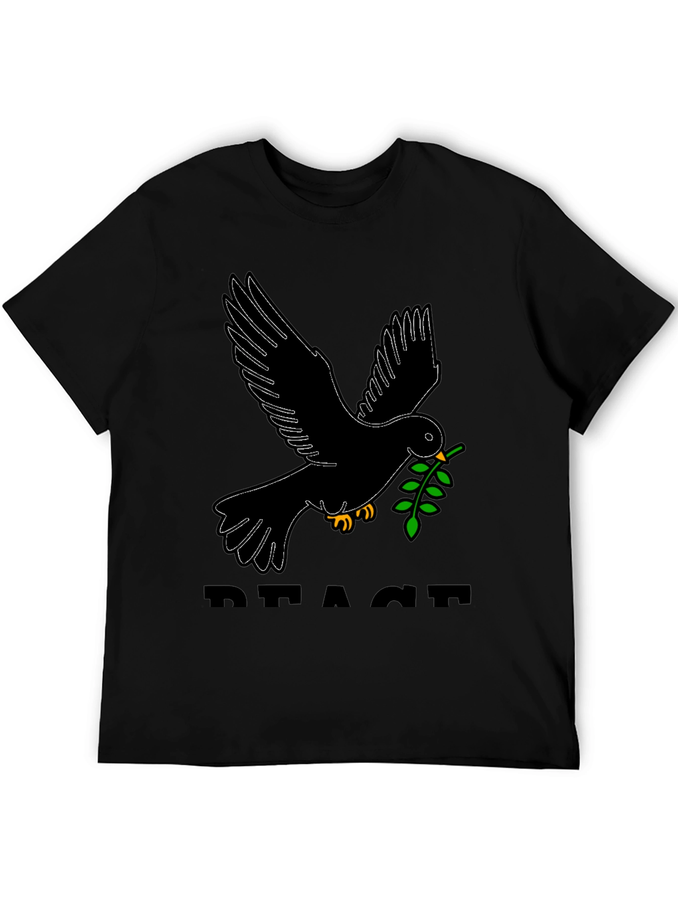 Peace Dove Graphic Tee - Black