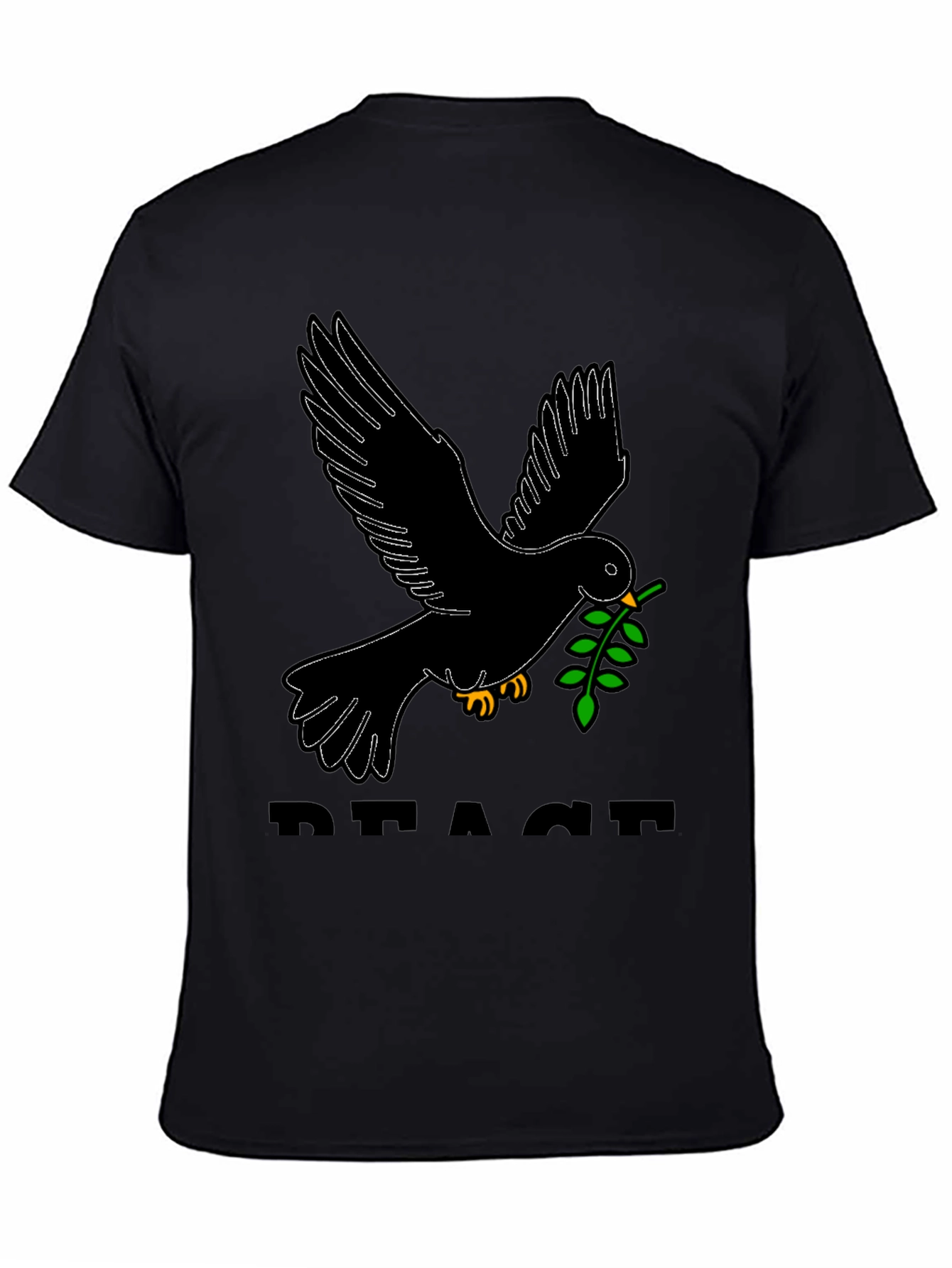 Peace Dove Graphic Tee - Black