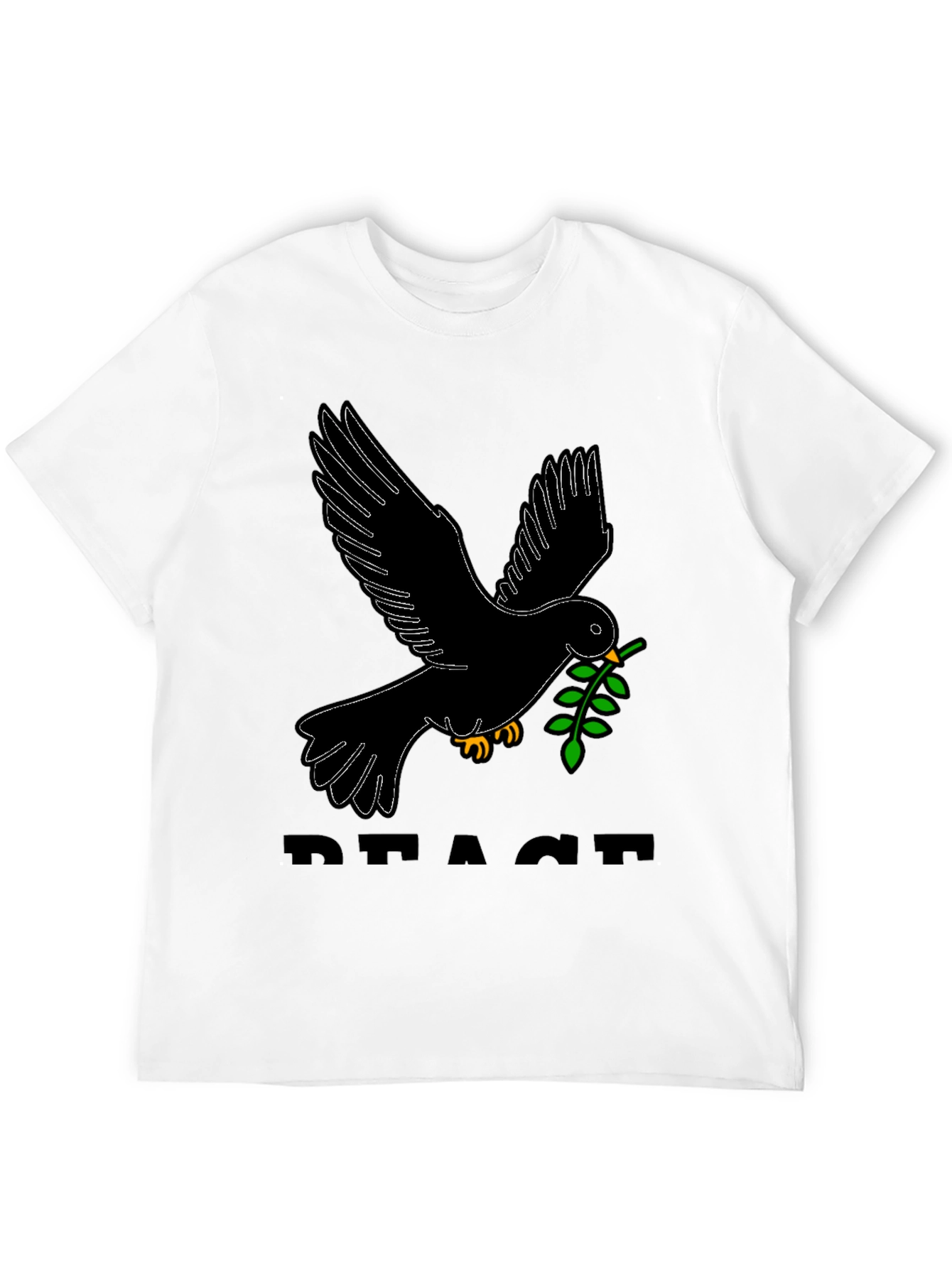 Peace Dove Graphic Tee - Black