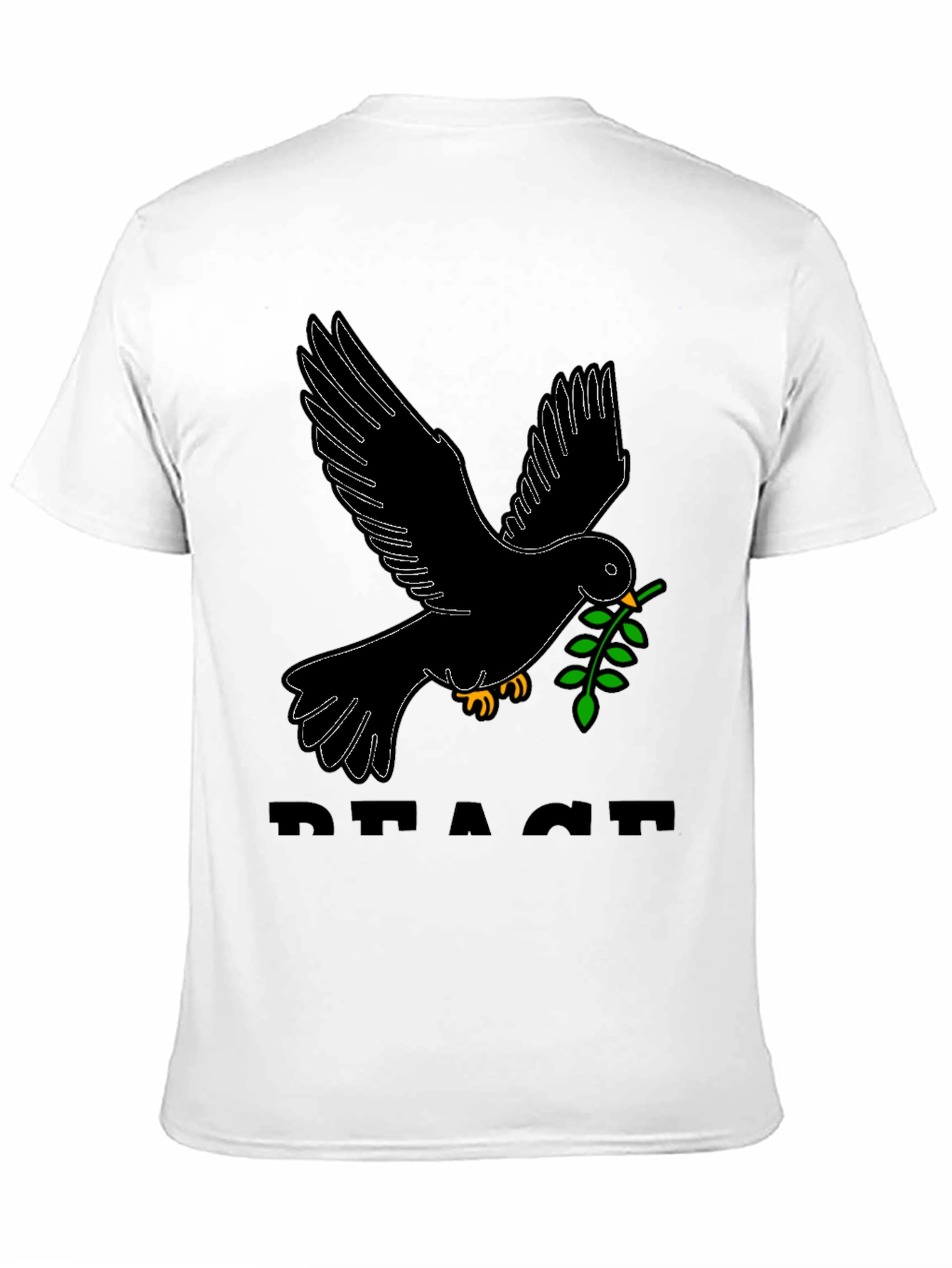 Peace Dove Graphic Tee - Black