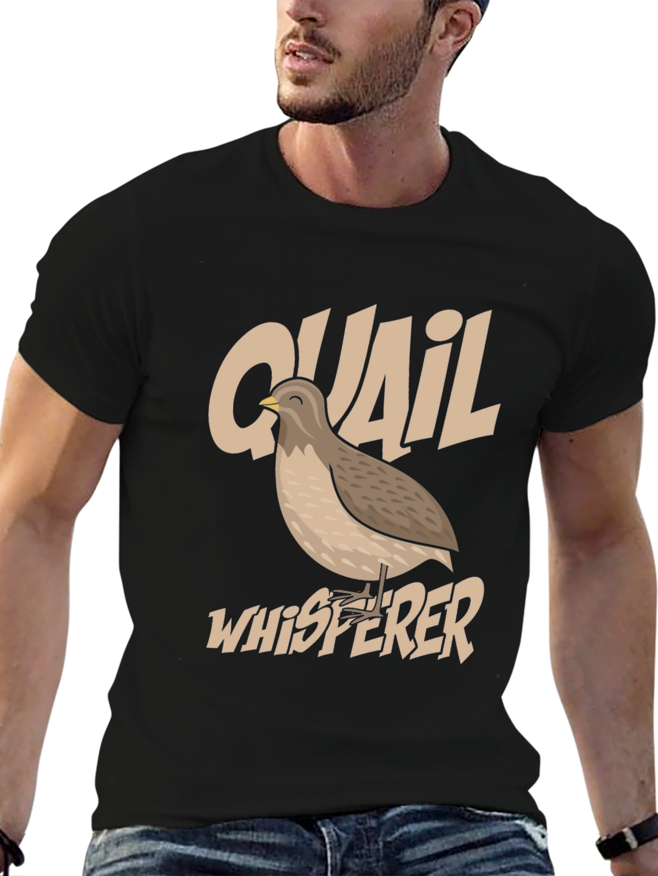 Quail Whisperer Graphic T-Shirt - Bird Lover Tee