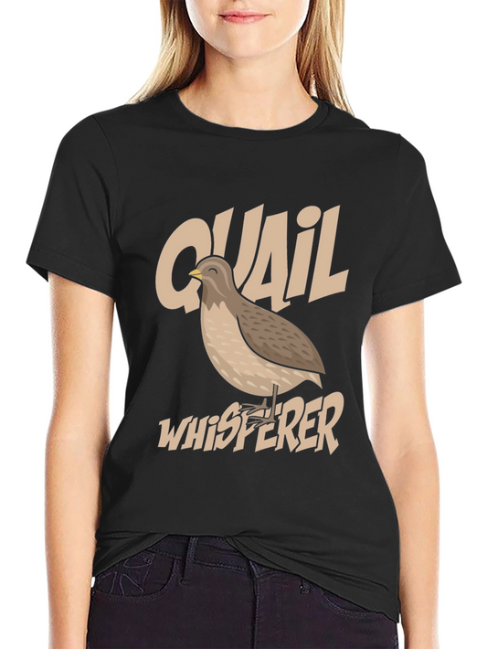 Quail Whisperer Graphic T-Shirt - Bird Lover Tee