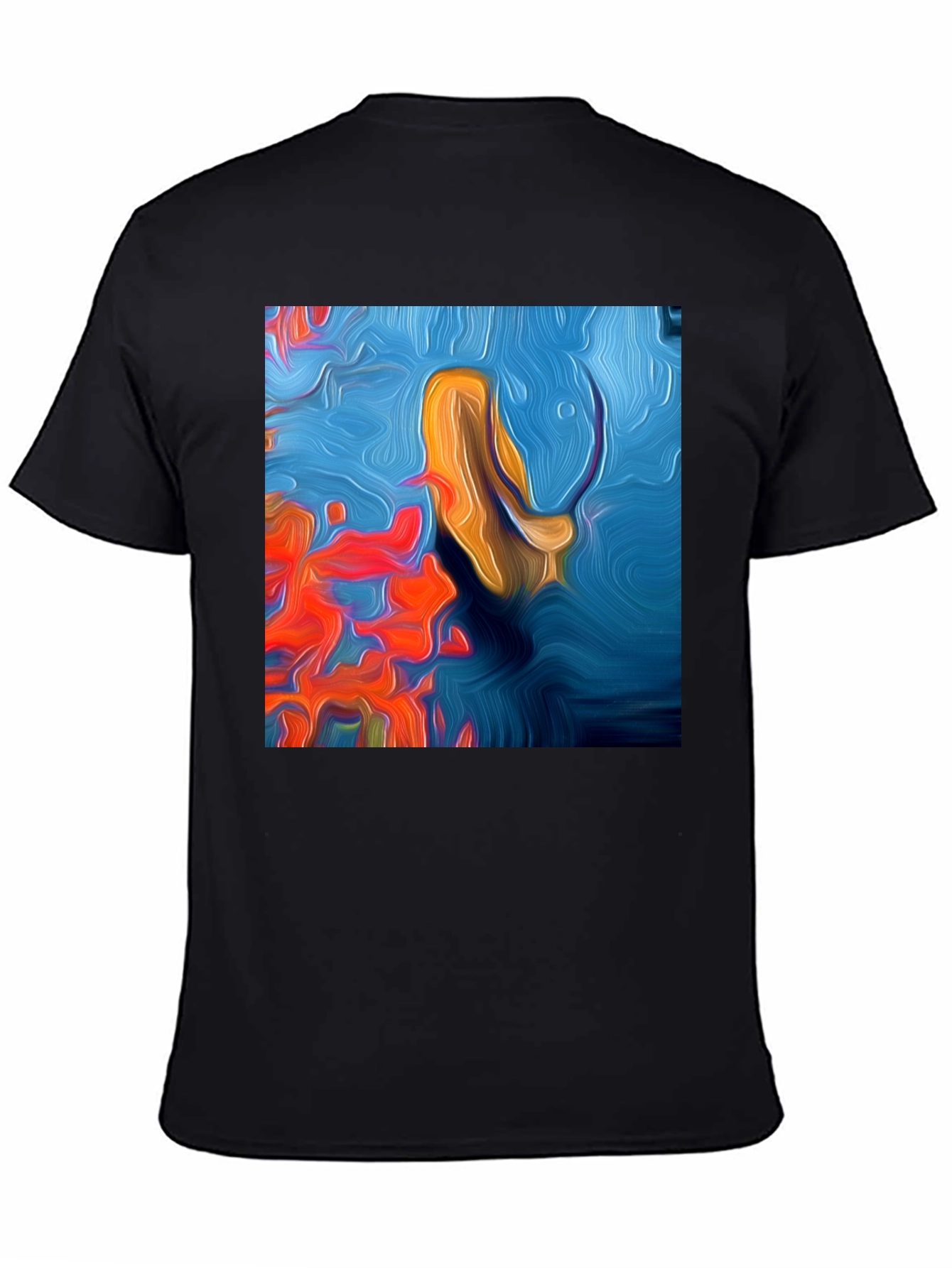 Abstract Ocean Art T-Shirt - Modern Graphic Tee