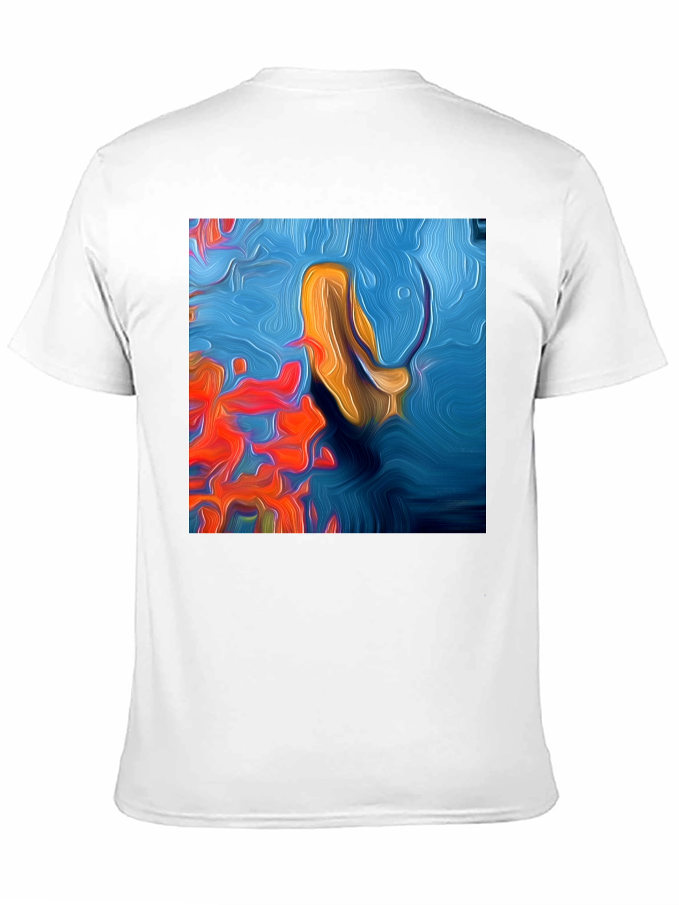 Abstract Ocean Art T-Shirt - Modern Graphic Tee