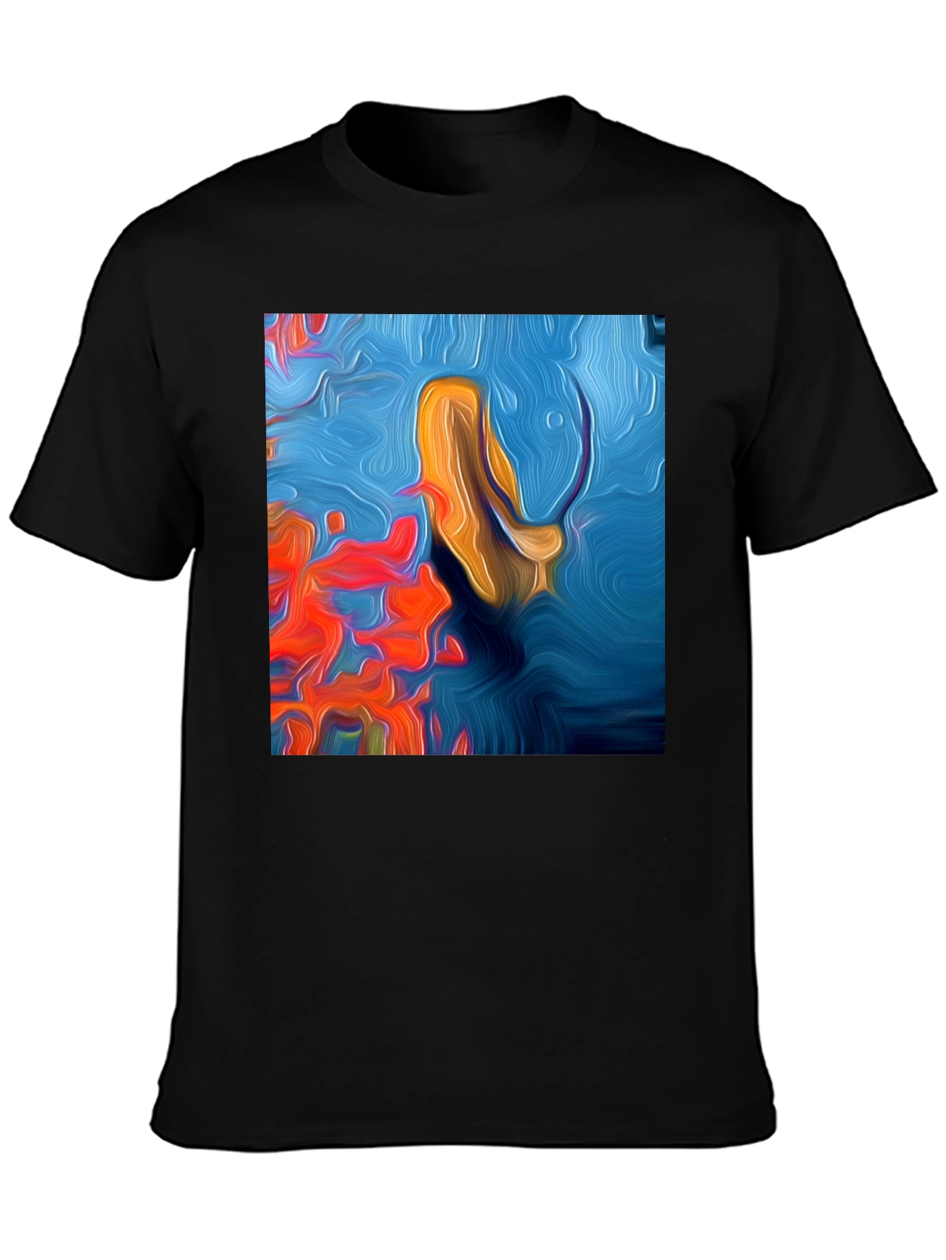 Abstract Ocean Art T-Shirt - Modern Graphic Tee