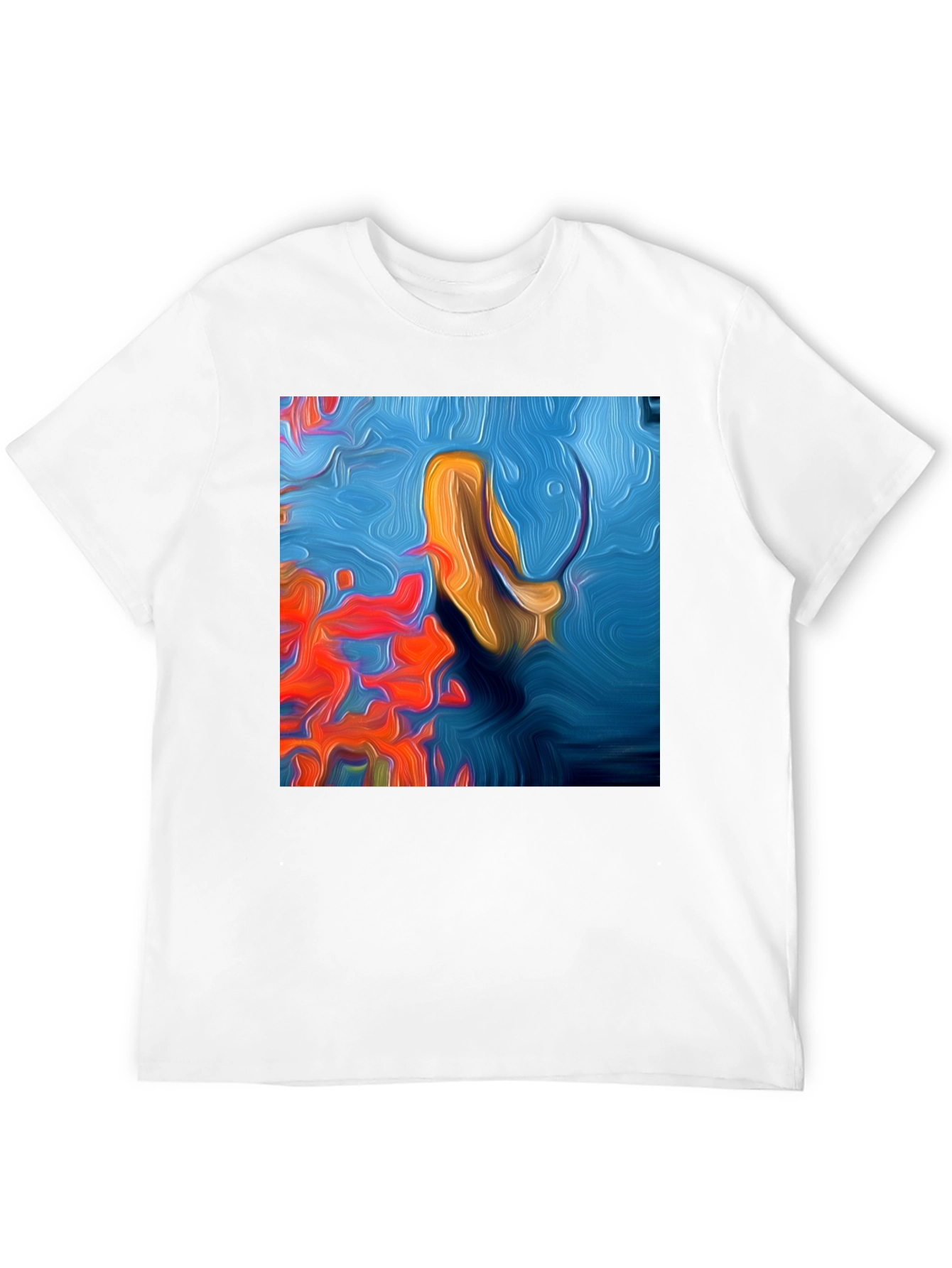 Abstract Ocean Art T-Shirt - Modern Graphic Tee