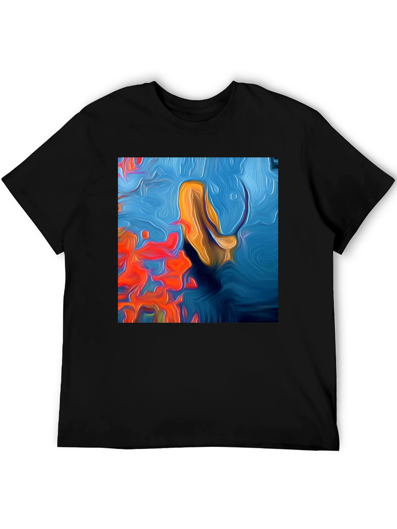 Abstract Ocean Art T-Shirt - Modern Graphic Tee
