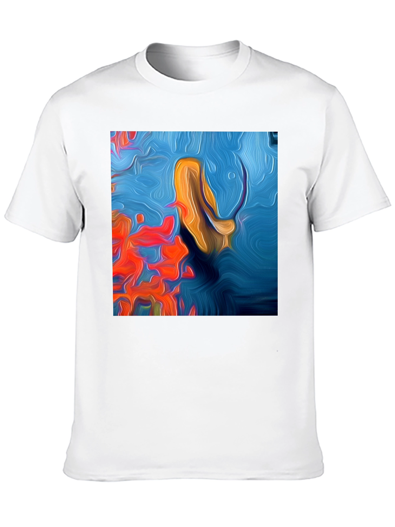 Abstract Ocean Art T-Shirt - Modern Graphic Tee