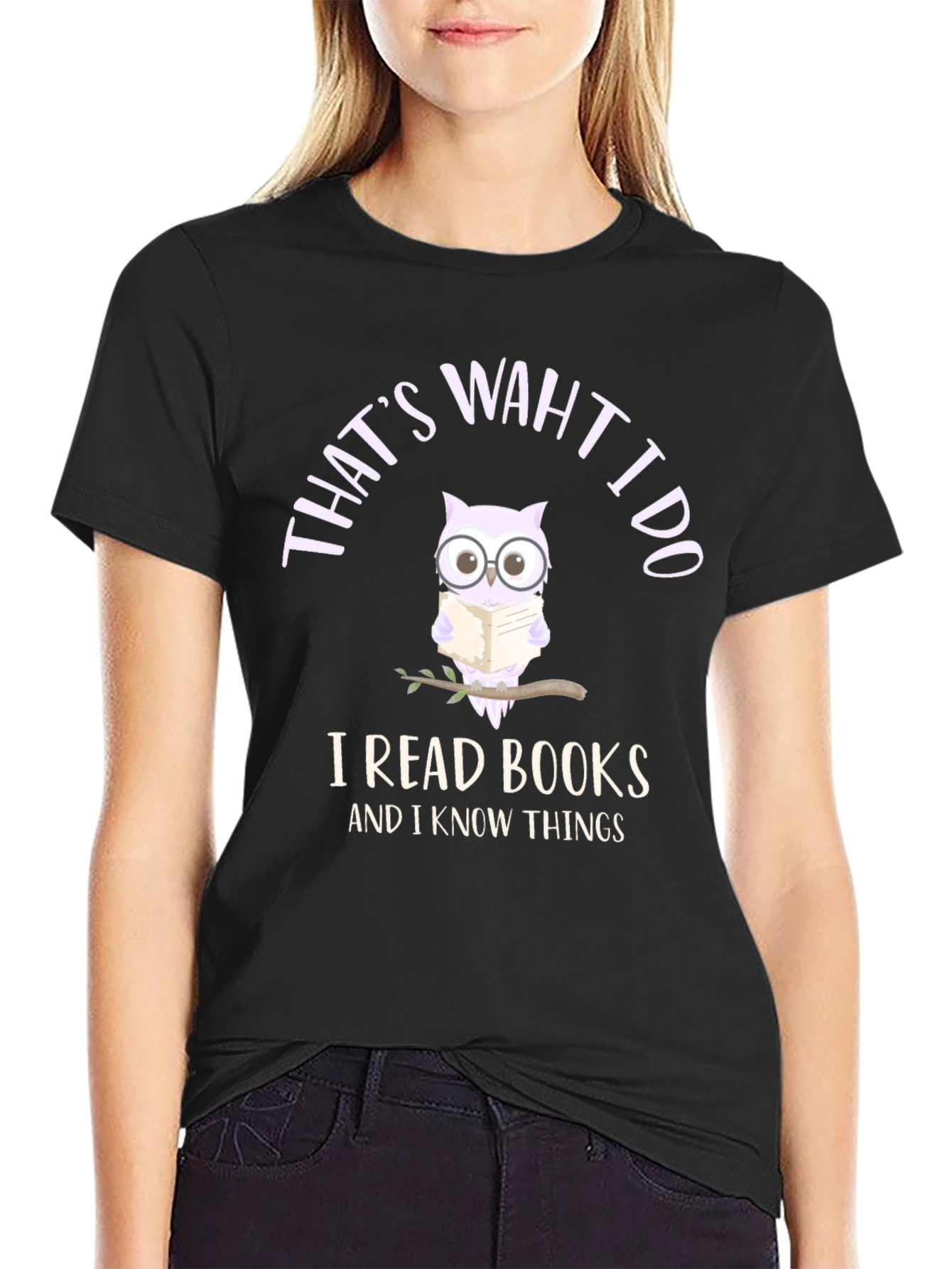 Thats What I Do Owl Reading Book T-Shirt