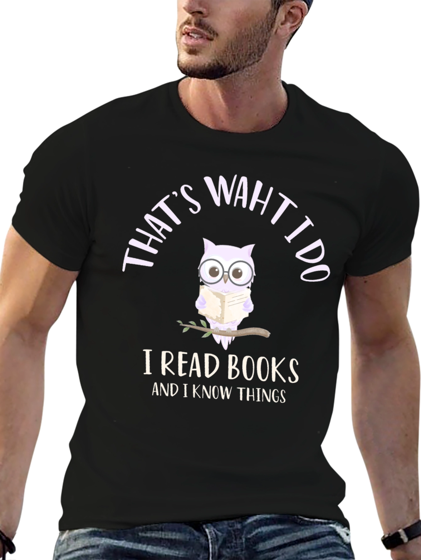 Thats What I Do Owl Reading Book T-Shirt