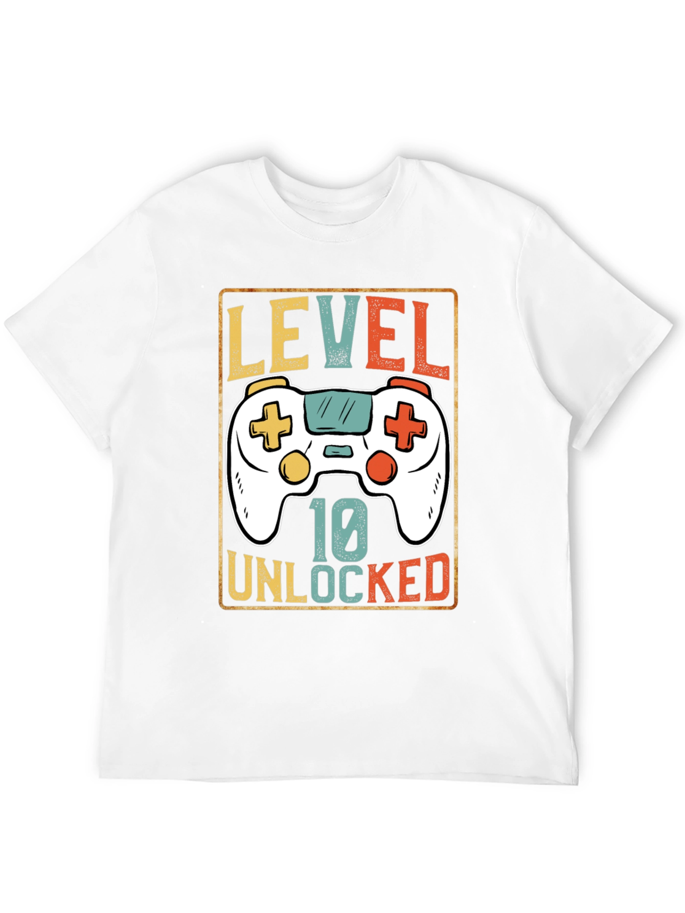 Level 10 Unlocked Gamer T-Shirt - Black