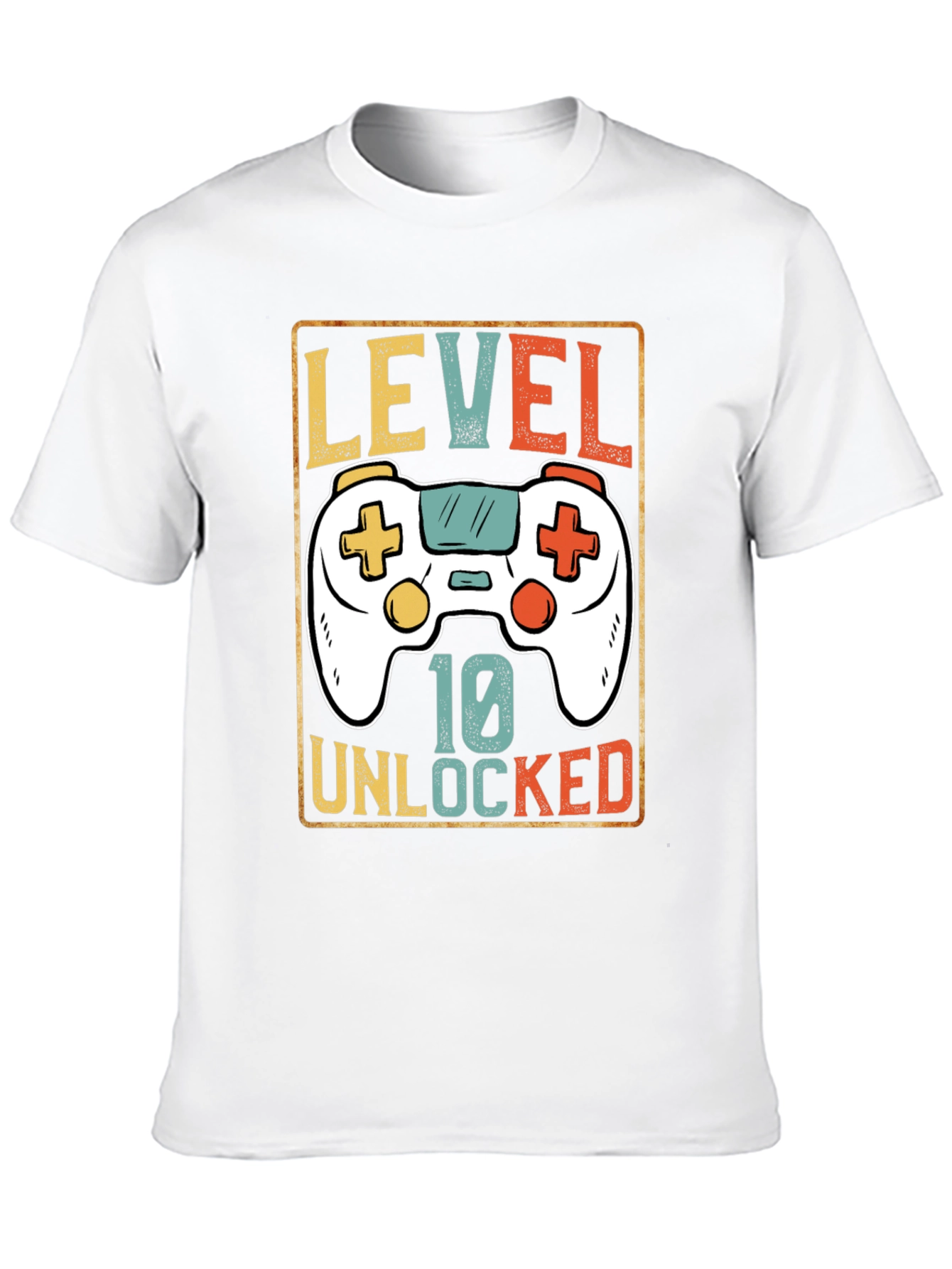 Level 10 Unlocked Gamer T-Shirt - Black