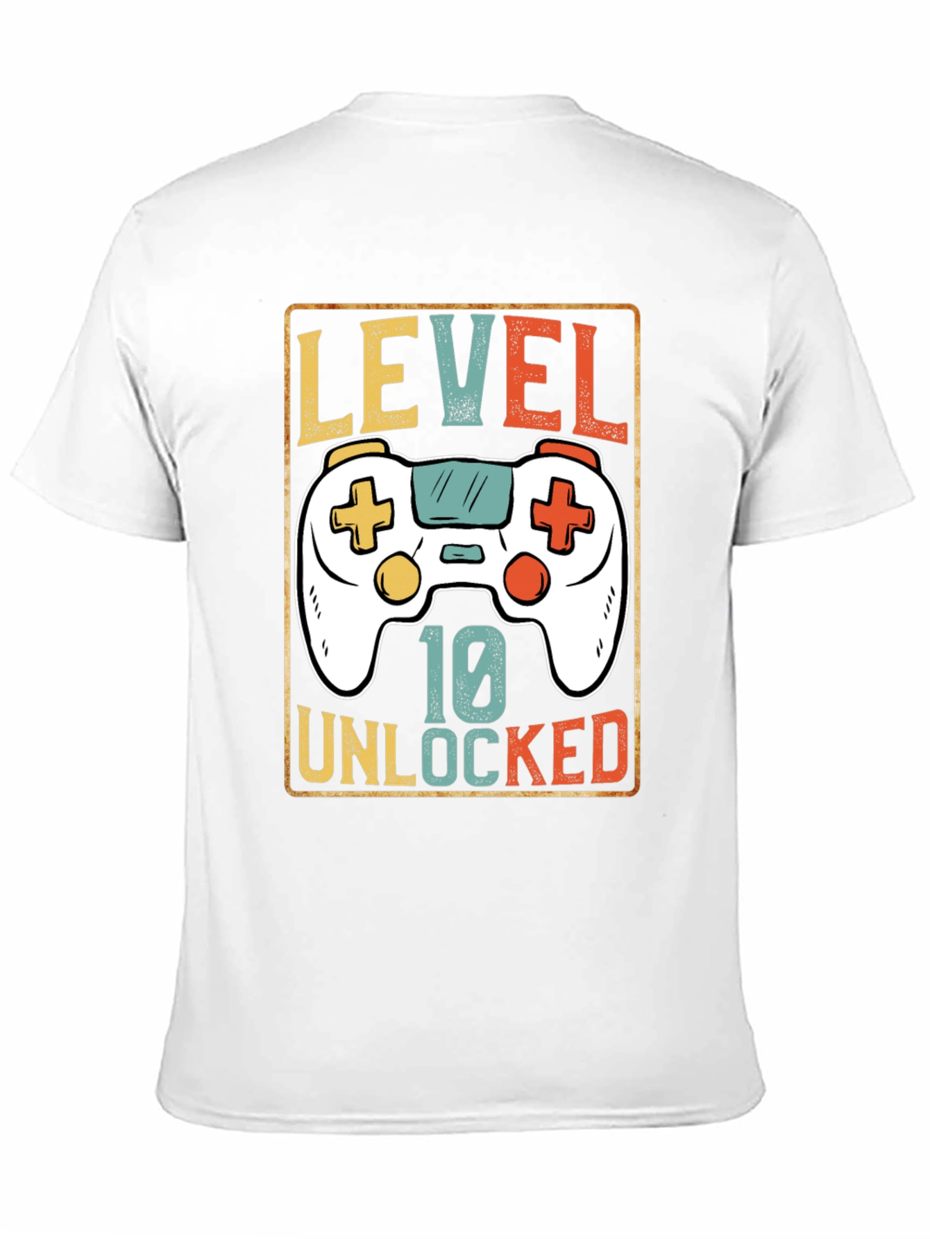 Level 10 Unlocked Gamer T-Shirt - Black