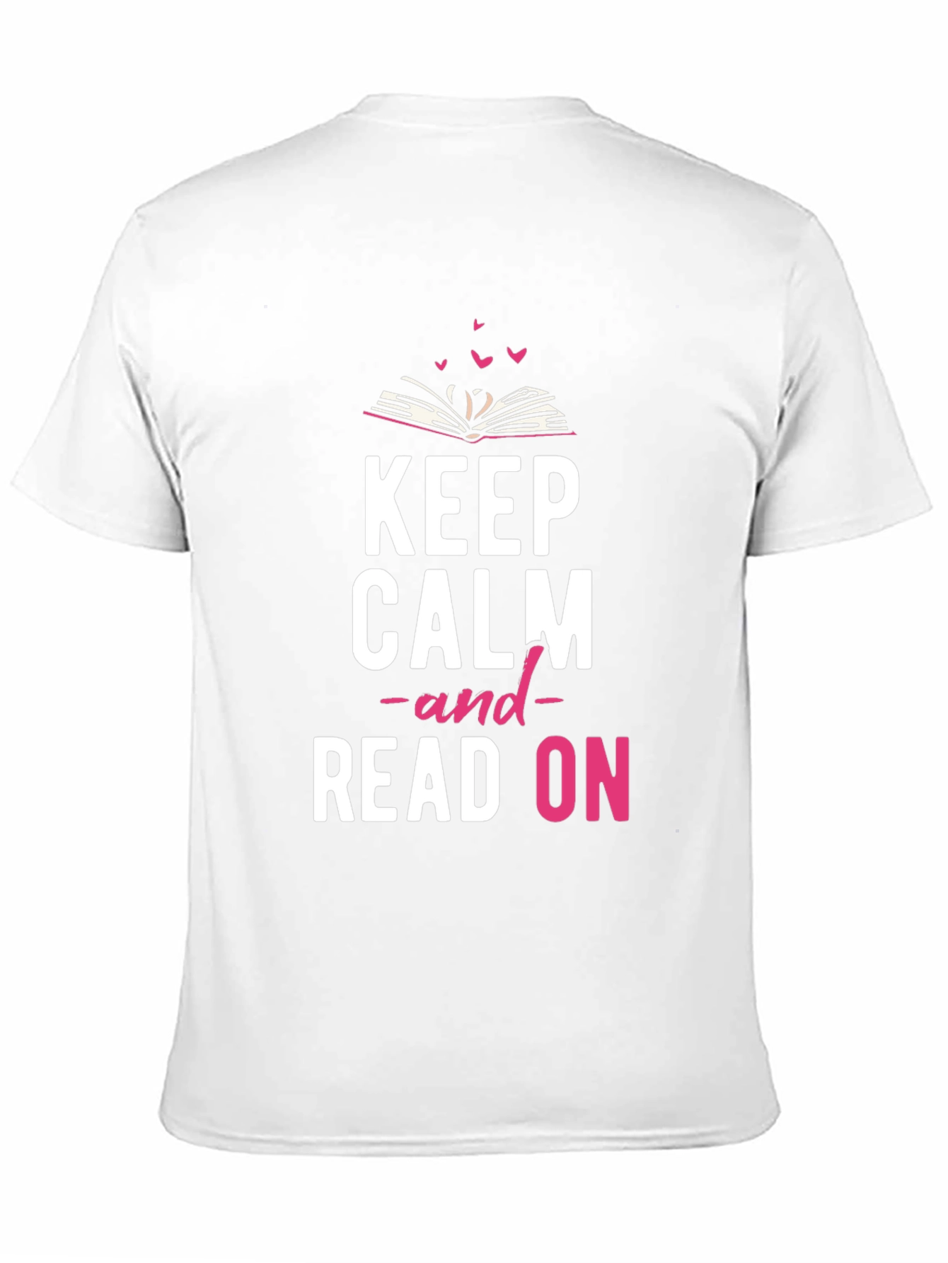 Keep Calm and Read On Black T-Shirt