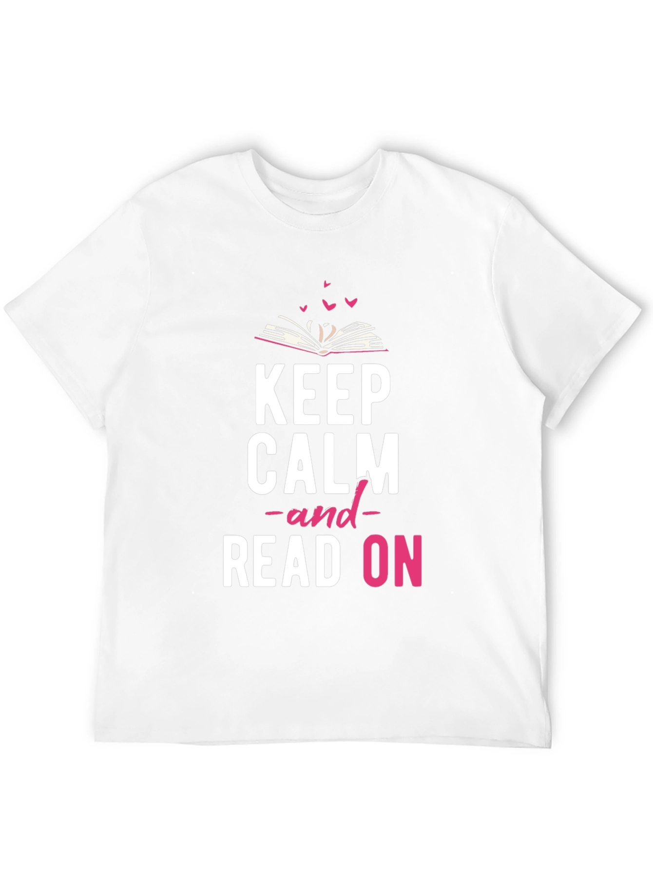 Keep Calm and Read On Black T-Shirt