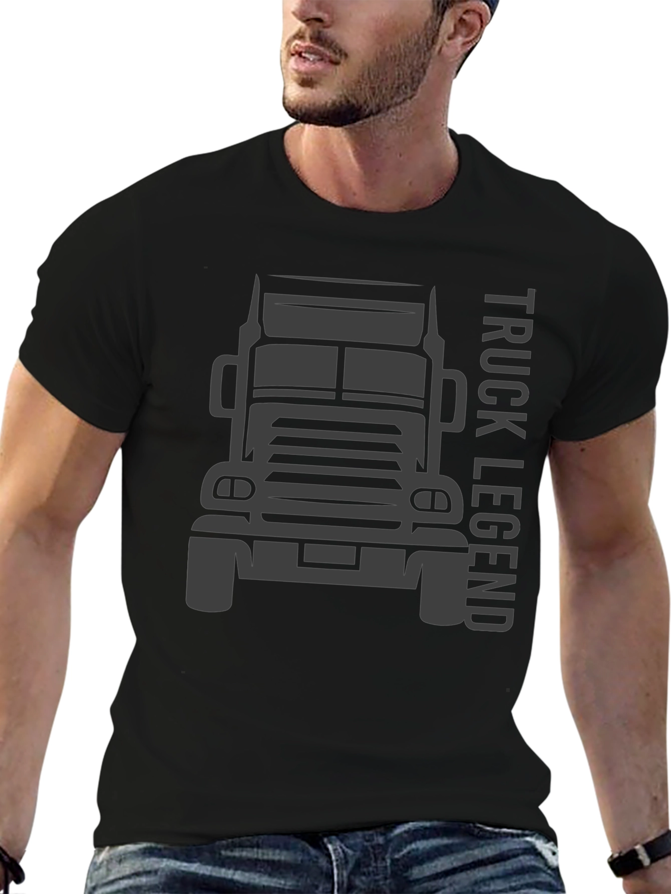 Truck Legend Graphic T-Shirt - Black